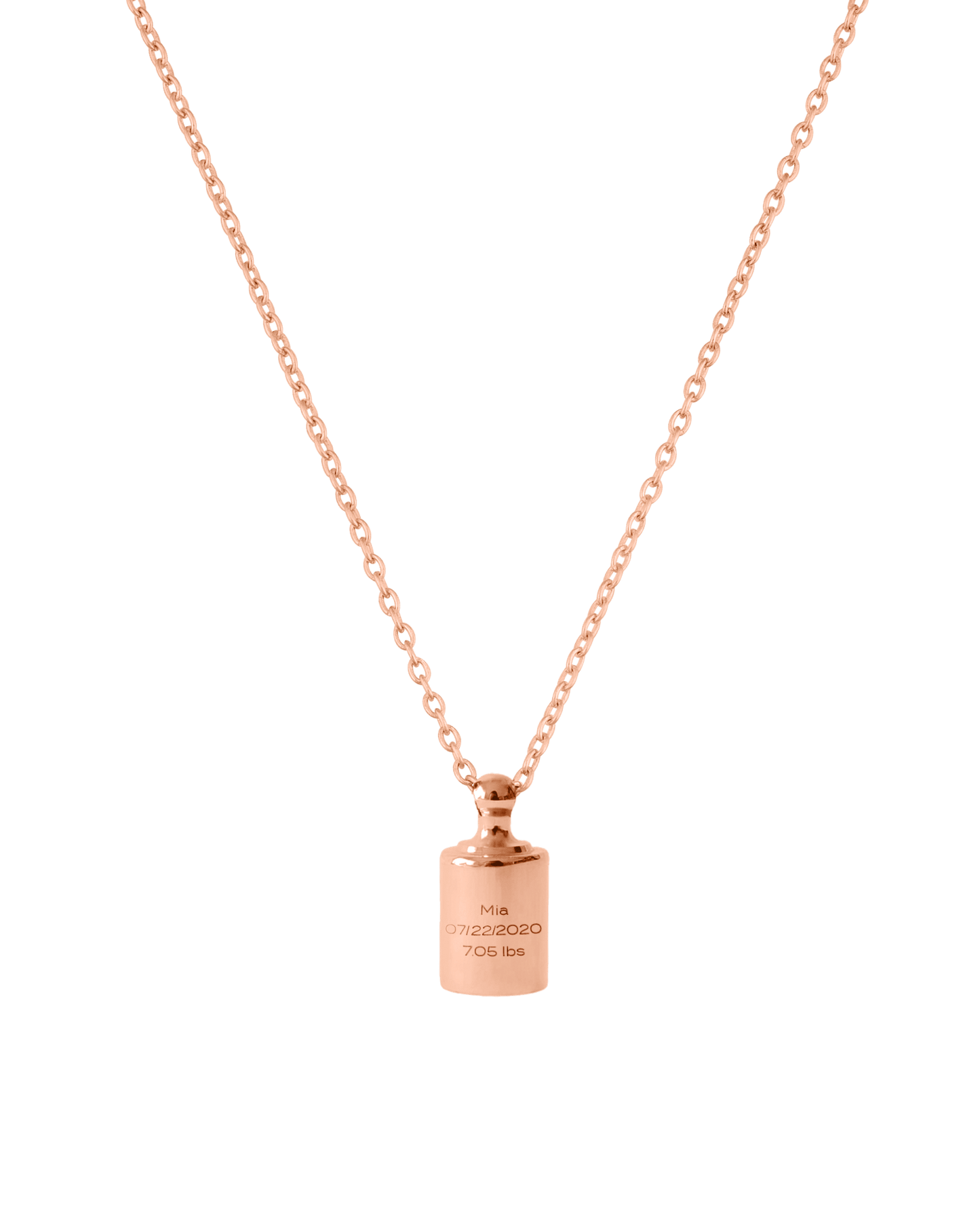 Birth Weight Treasure Necklace - 18K Gold Vermeil Necklaces magal-dev