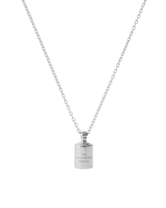 Birth Weight Treasure Necklace - 925 Sterling Silver Necklaces magal-dev 16"