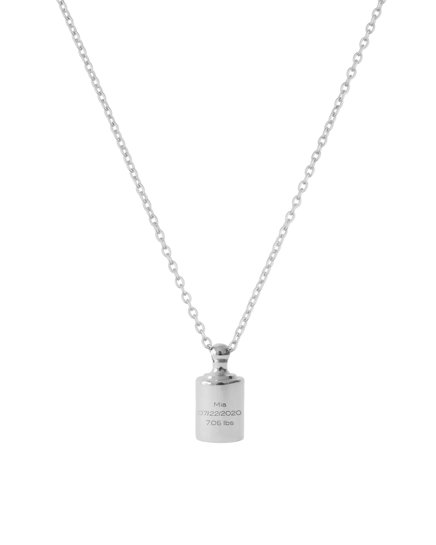 Birth Weight Treasure Necklace - 18K Rose Vermeil Necklaces magal-dev