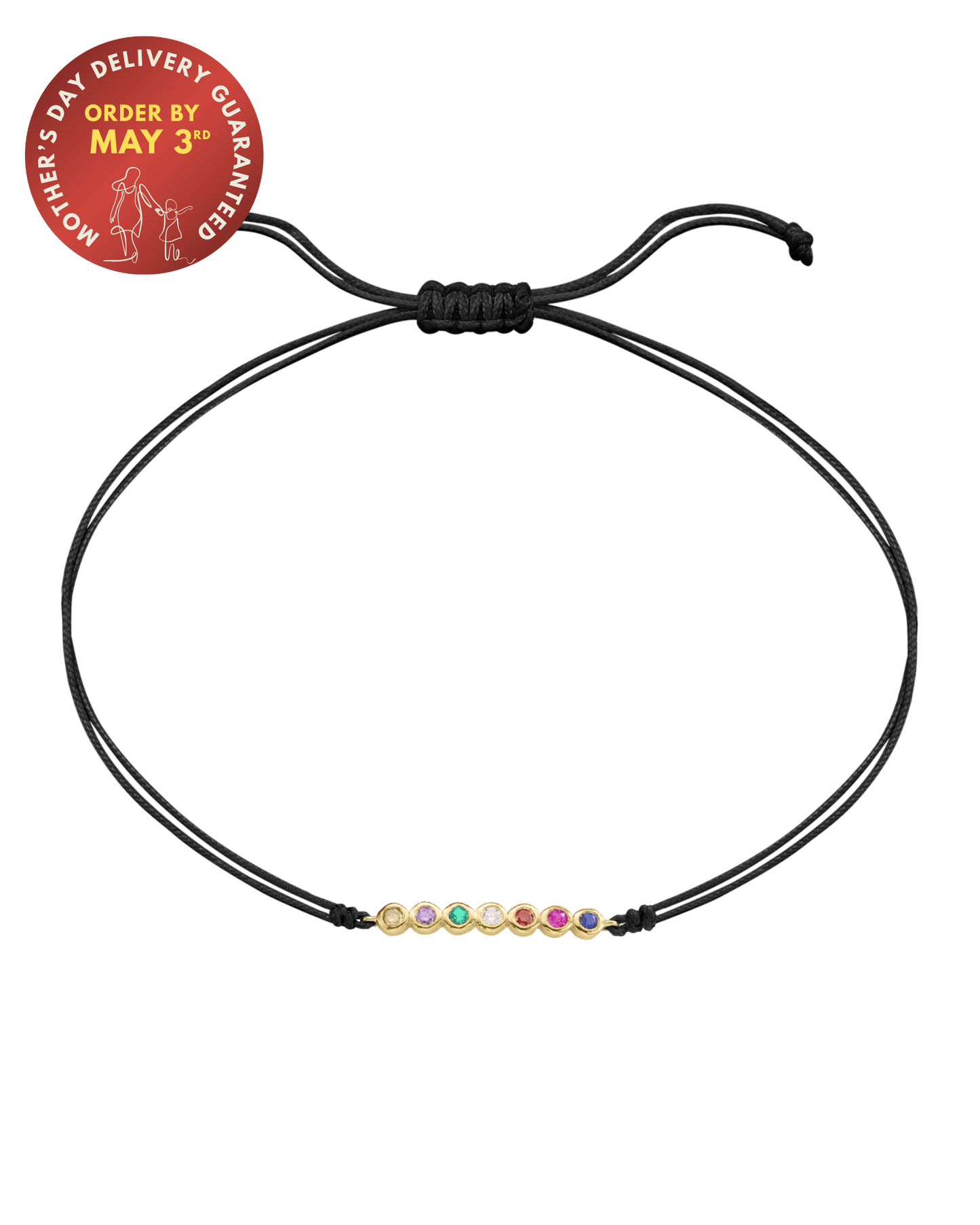 Birthstones Bar Bracelet - 18K Gold Vermeil Bracelets Gold Vermeil