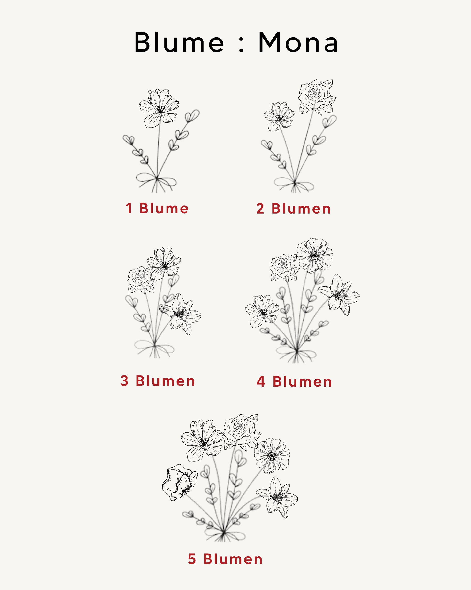 Blumenstrauß-Halskette - 925er Sterlingsilber Necklaces magal-dev