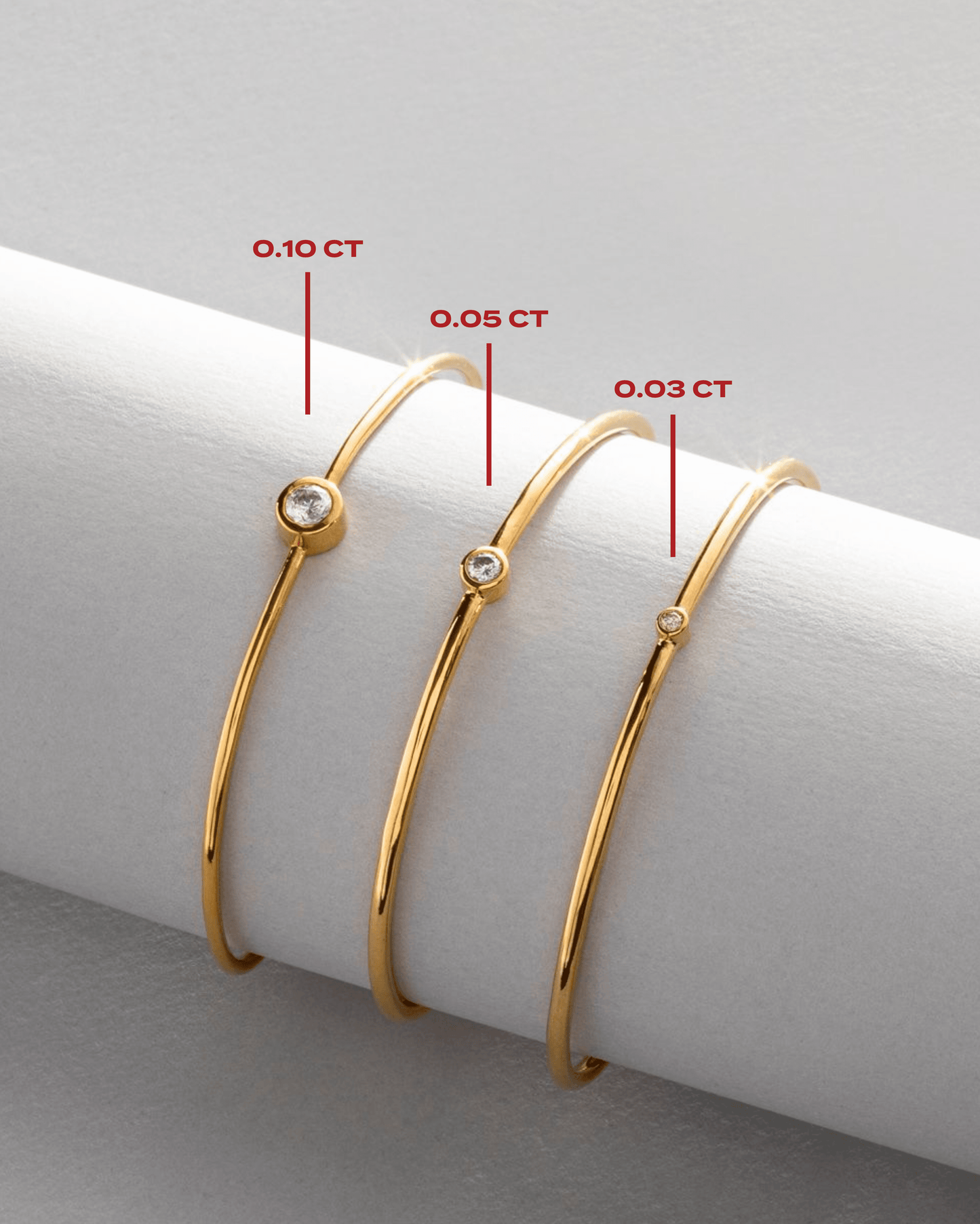 Diamond Cord Bangle - 18K Gold Vermeil Bracelets magal-dev