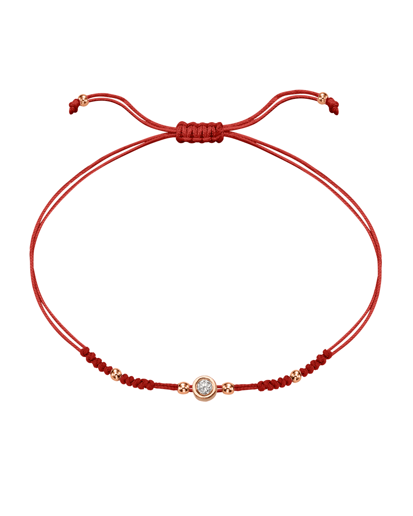 Le String of Love 2022 Edition - Or Rose 14 carats Bracelets 14K Solid Gold Rouge Medium: 0.05 carats