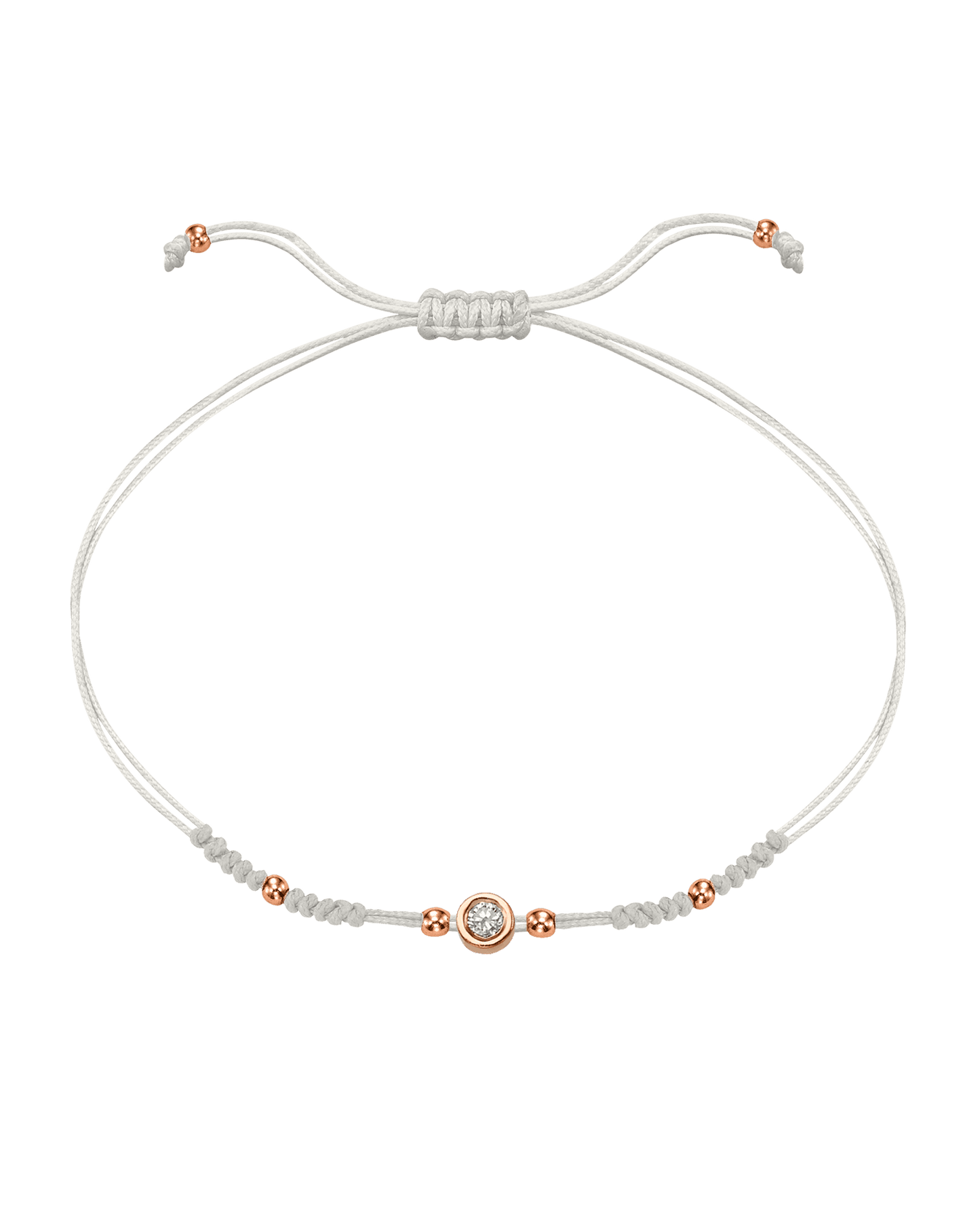 Le String of Love 2022 Edition - Or Rose 14 carats Bracelets 14K Solid Gold Perle Medium: 0.05 carats