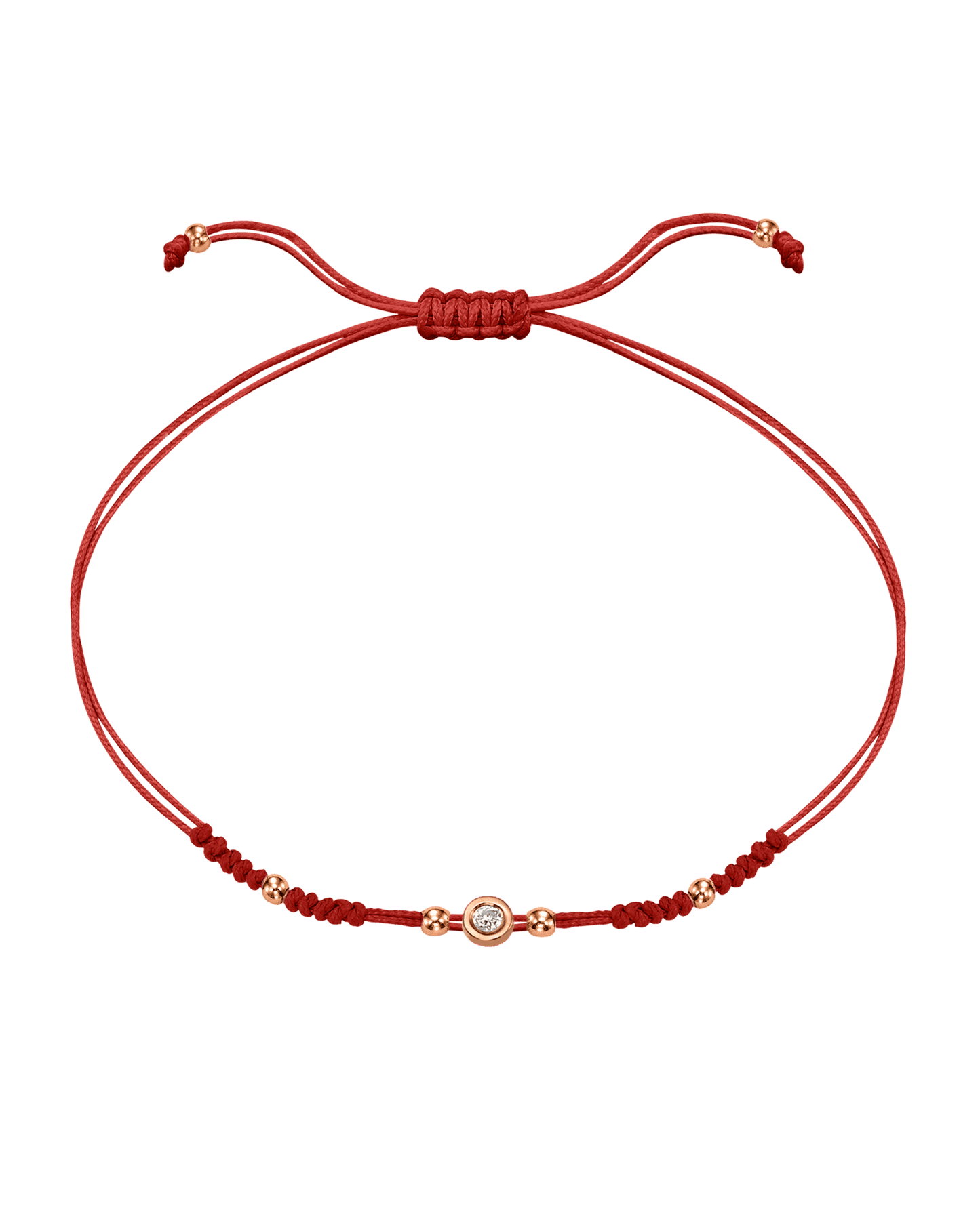 Le String of Love 2022 Edition - Or Rose 14 carats Bracelets 14K Solid Gold Rouge Small: 0.03 carats