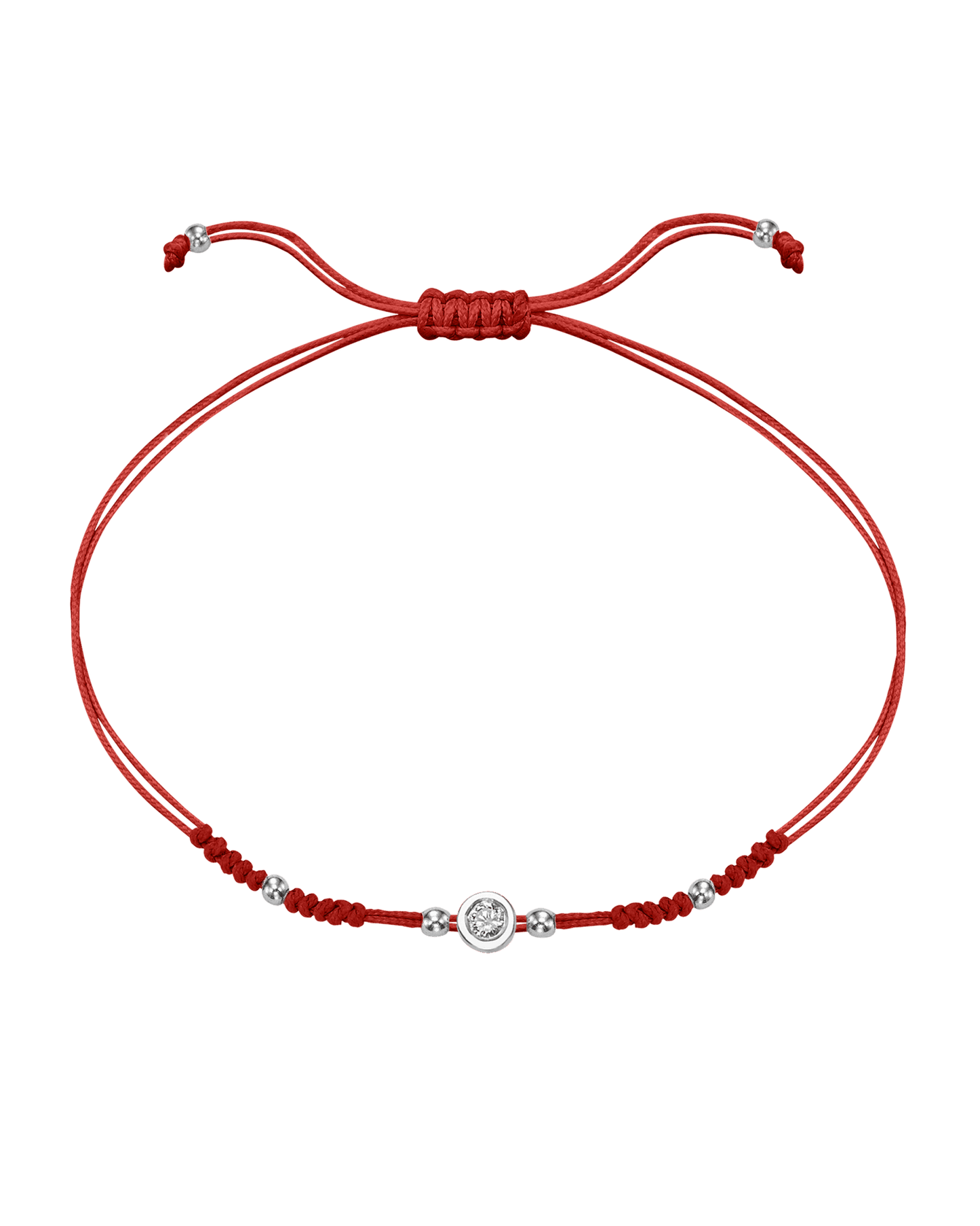 Le String of Love 2022 Edition - Or Blanc 14 carats Bracelets 14K Solid Gold Rouge Medium: 0.05 carats