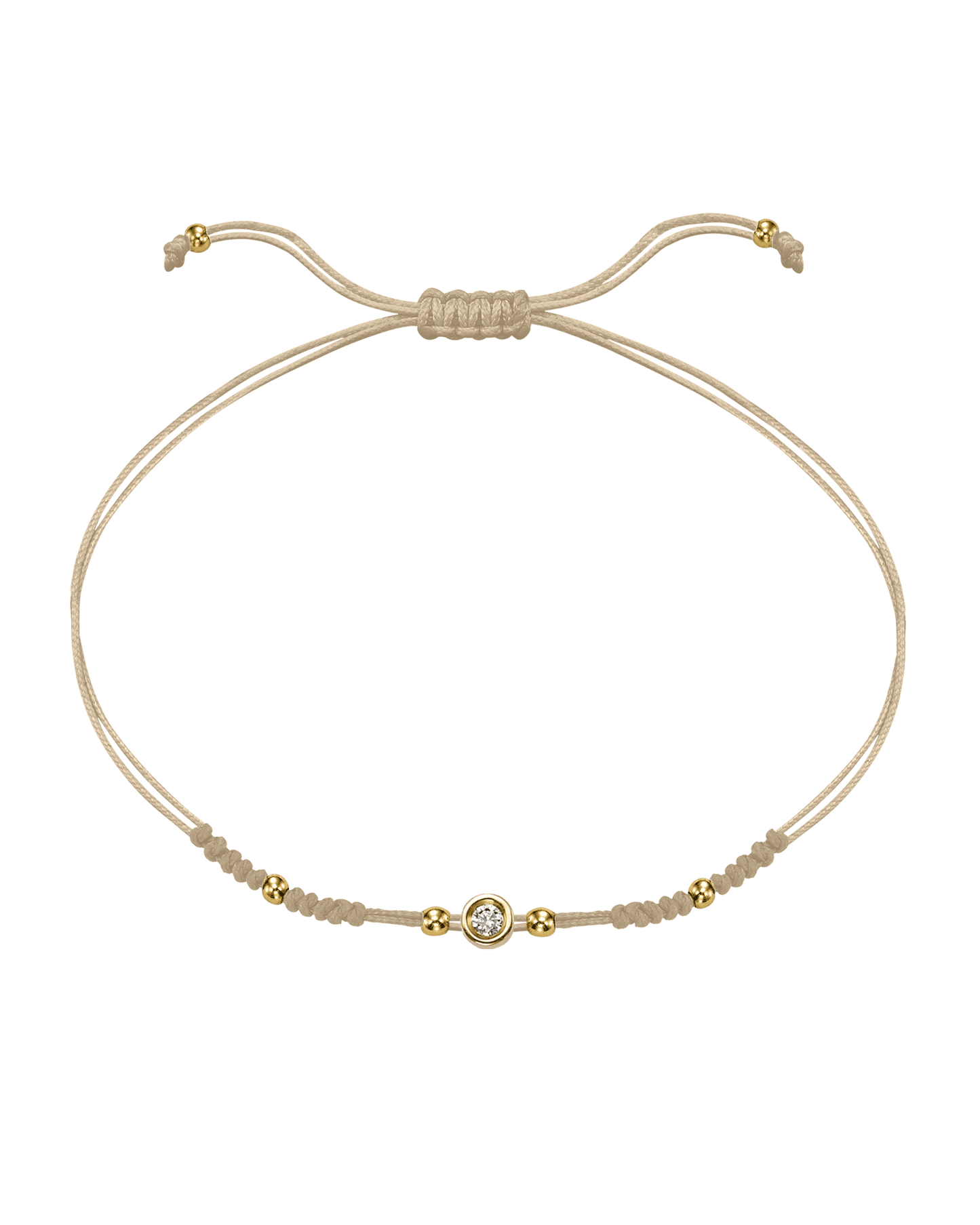 Le String of Love 2022 Edition - Or Jaune 14 carats Bracelets 14K Solid Gold Beige Small: 0.03 carats