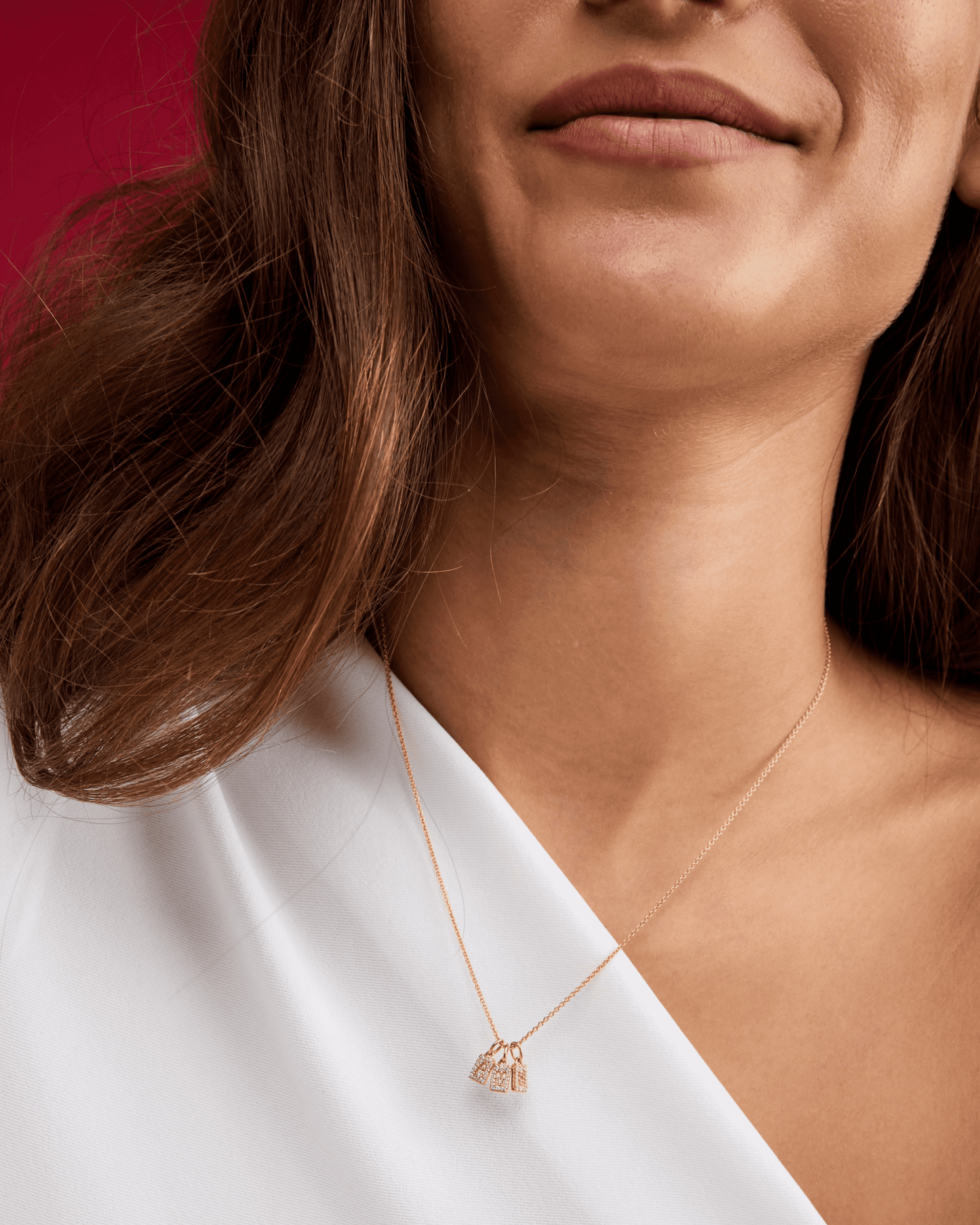 Collier Initiale Poussière d'Étoiles - Or Rose Plaqué 18 carats Necklaces magal-dev
