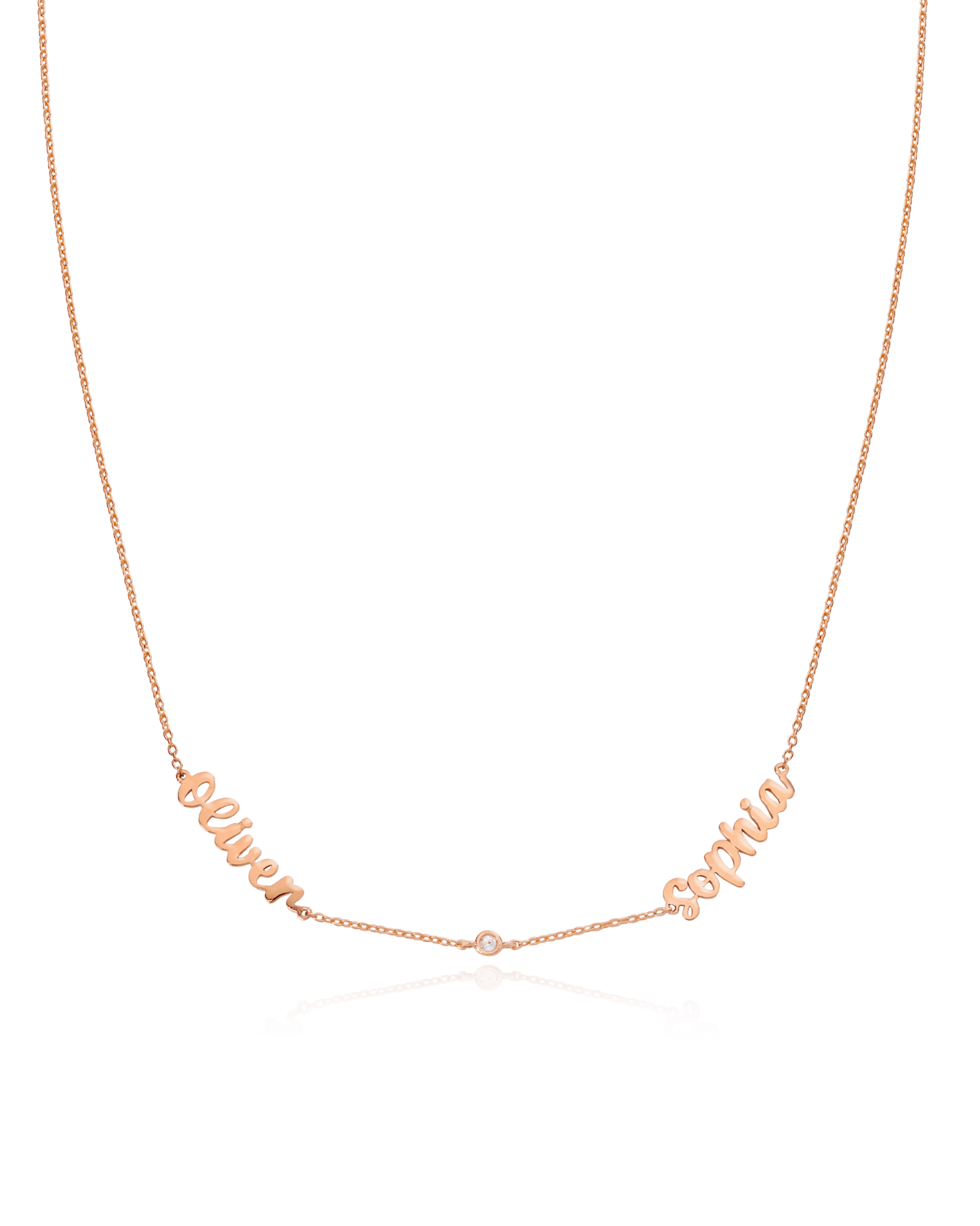 Collier Prénom(s) & Diamants - Or Jaune Plaqué 18 carats Necklaces magal-dev