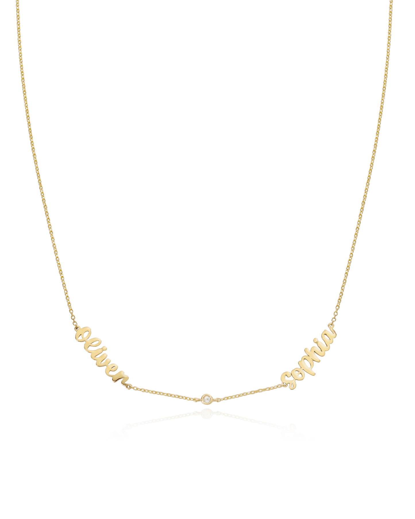 Collier Prénom(s) & Diamants - Or Jaune Plaqué 18 carats Necklaces magal-dev