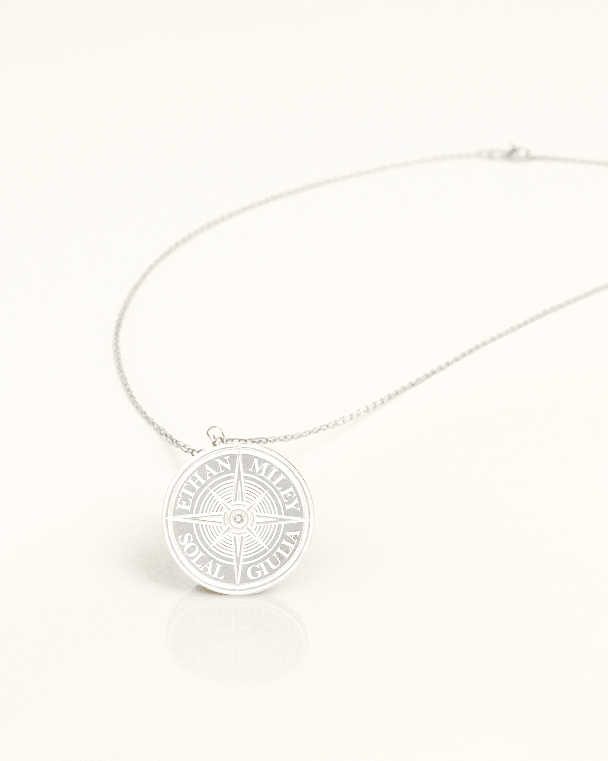 True North Diamond Necklace - 925 Sterling Silver Necklaces magal-dev