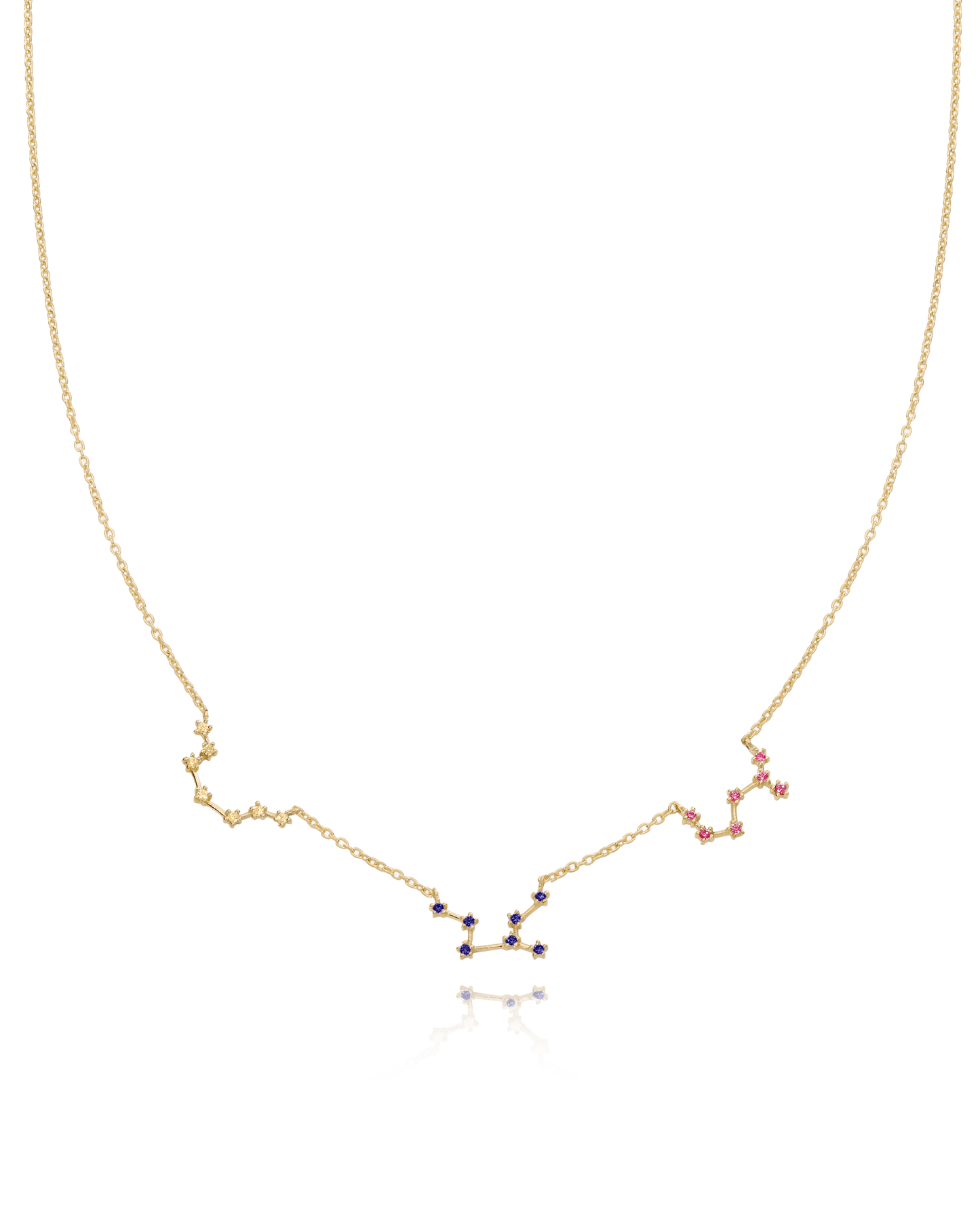 Constellation Birthstone Necklace - 18K Gold Vermeil Necklaces magal-dev 1 Constellation 16"