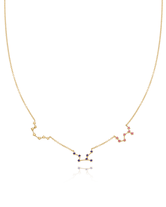 Constellation Birthstone Necklace - 18K Gold Vermeil Necklaces magal-dev 1 Constellation 16"