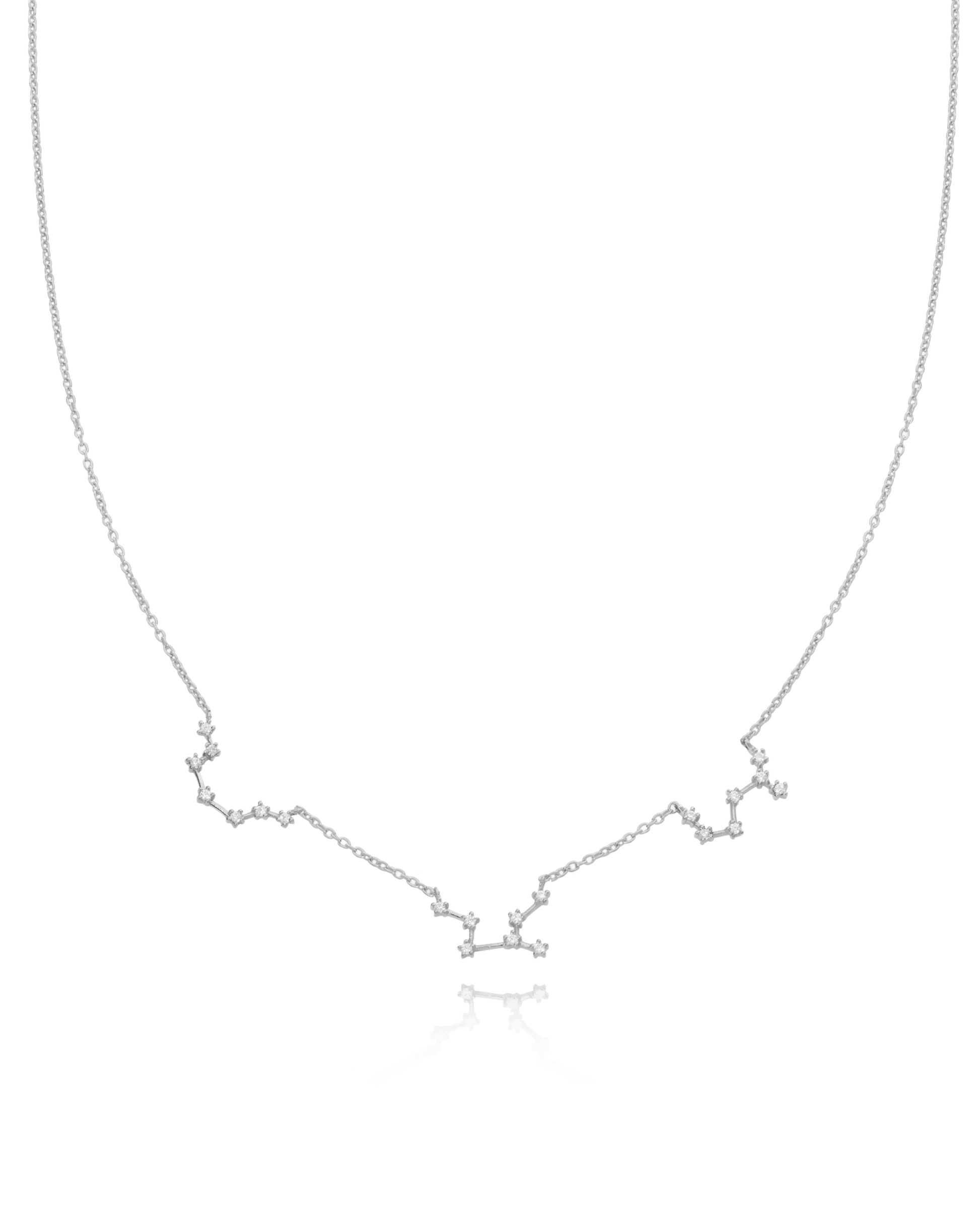 Constellation Necklace with Diamonds - 925 Sterling Silver Necklaces magal-dev 1 Constellation 16"
