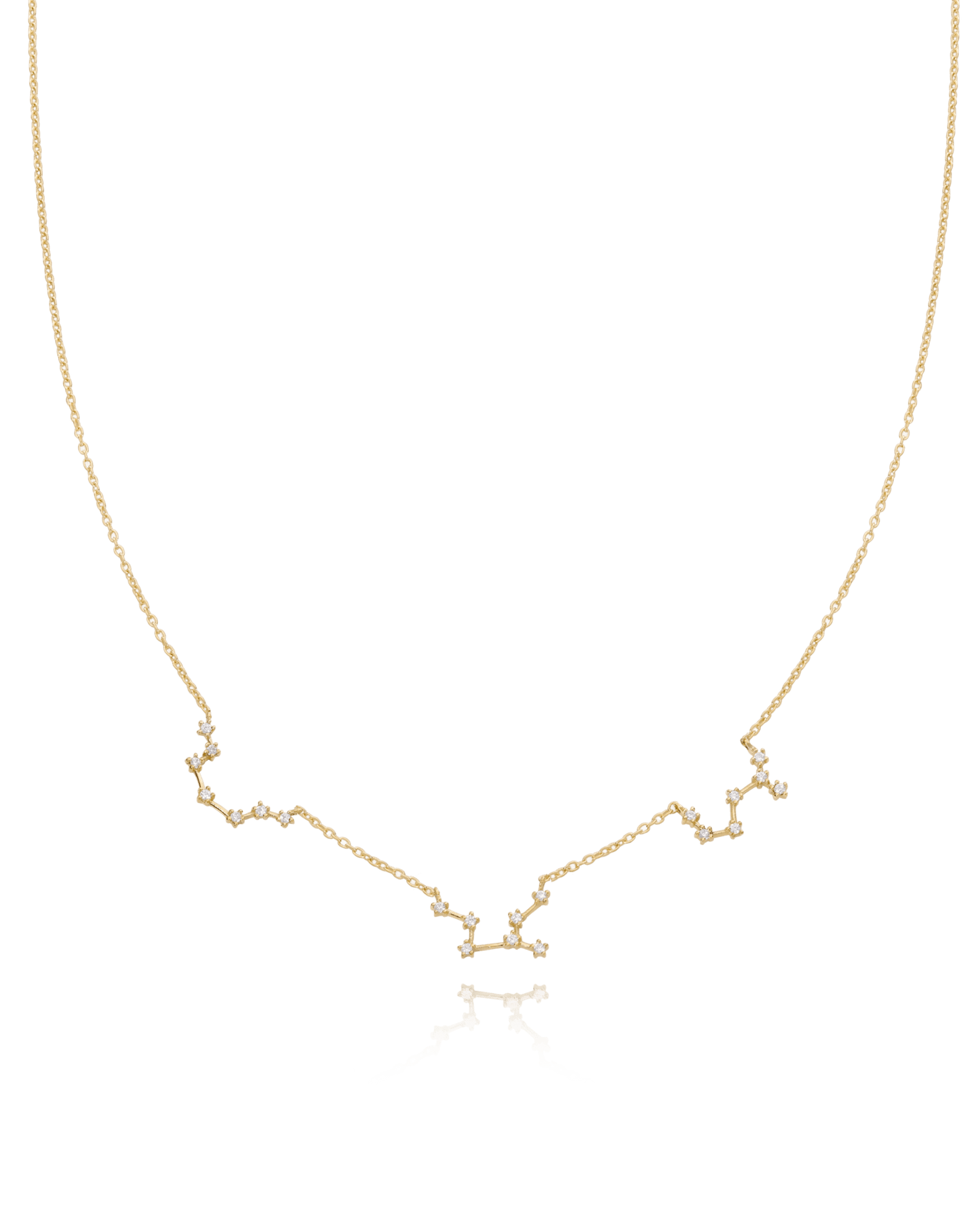 Collier Constellation avec diamants - Or Jaune Plaqué 18 carats Necklaces magal-dev 1 Constellation 40cm