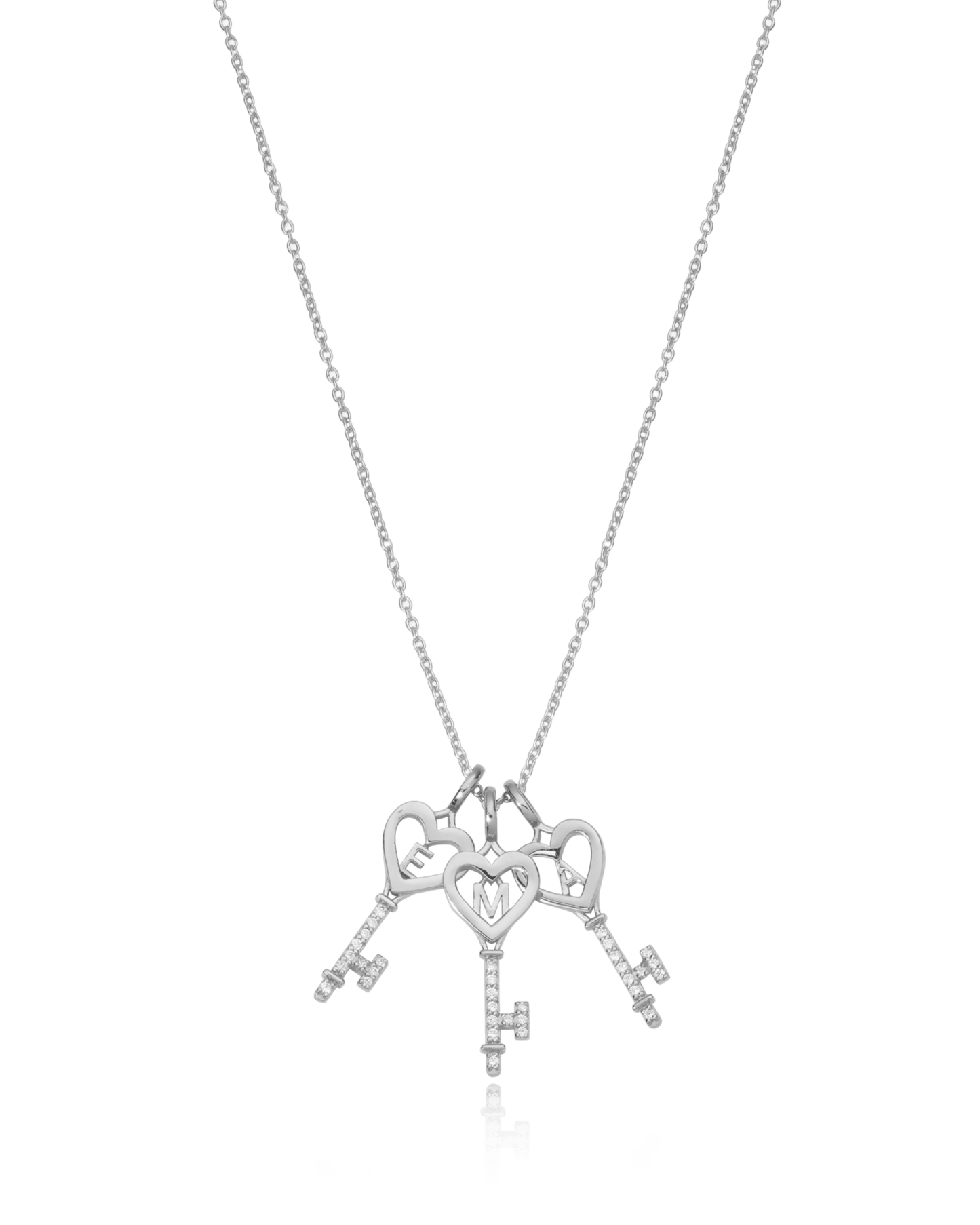 Key To My Heart Necklace with Diamond - 18K Gold Vermeil Necklaces magal-dev