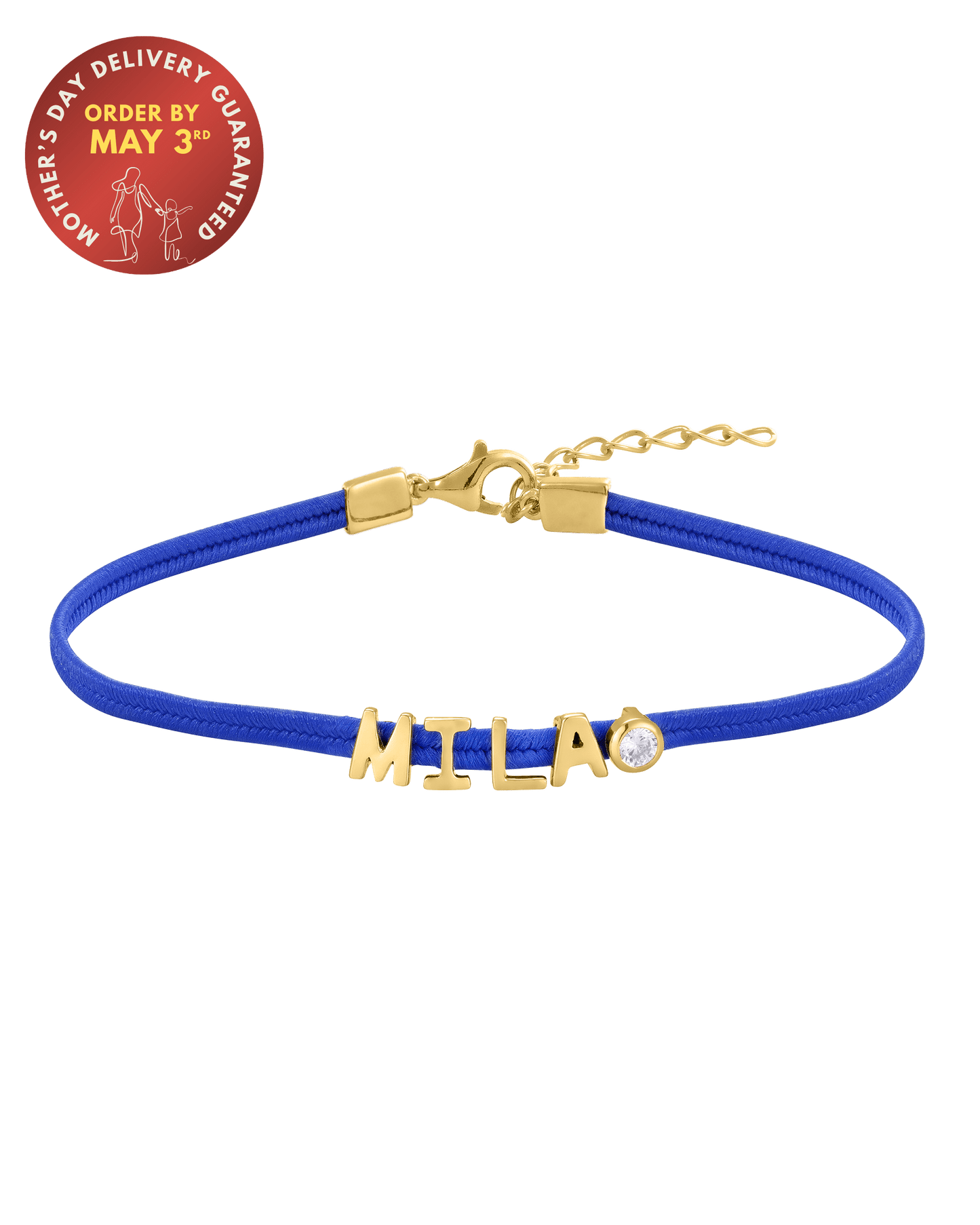 Initial Cord of Love - 18K Gold Vermeil Bracelets magal-dev