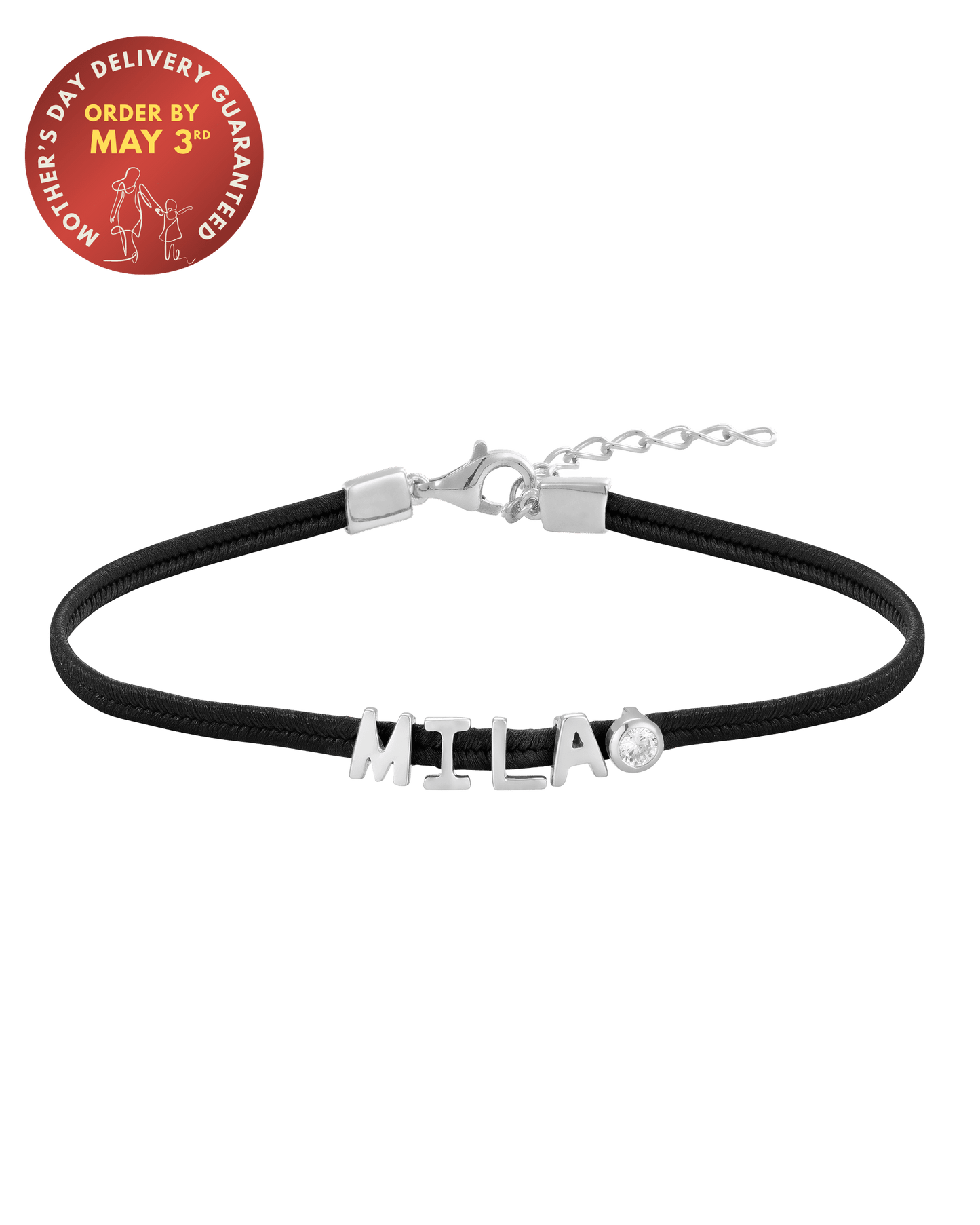 Initial Cord of Love - 925 Sterling Silver Bracelets magal-dev