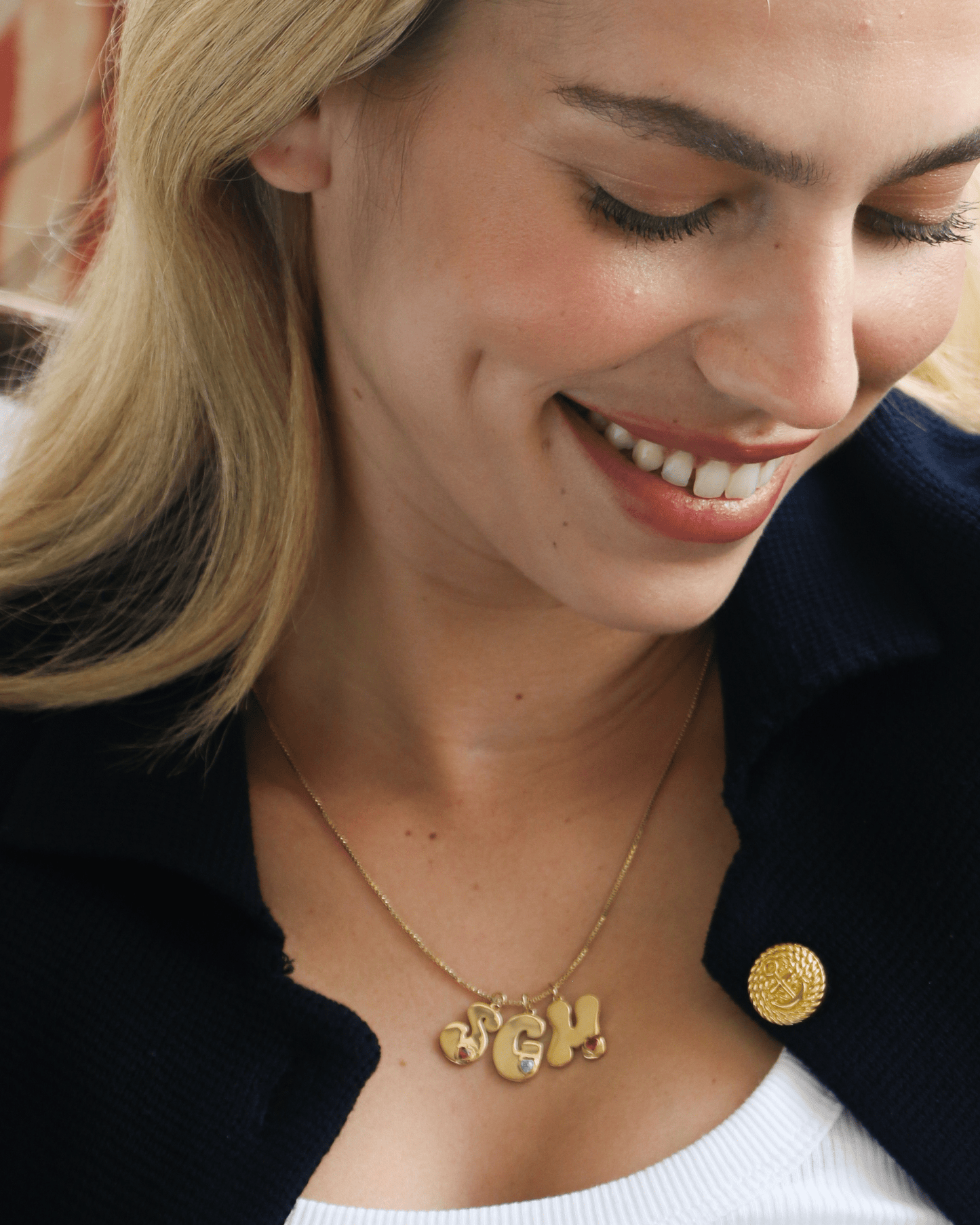 Retro Initial Necklace - 18K Gold Vermeil Necklaces magal-dev