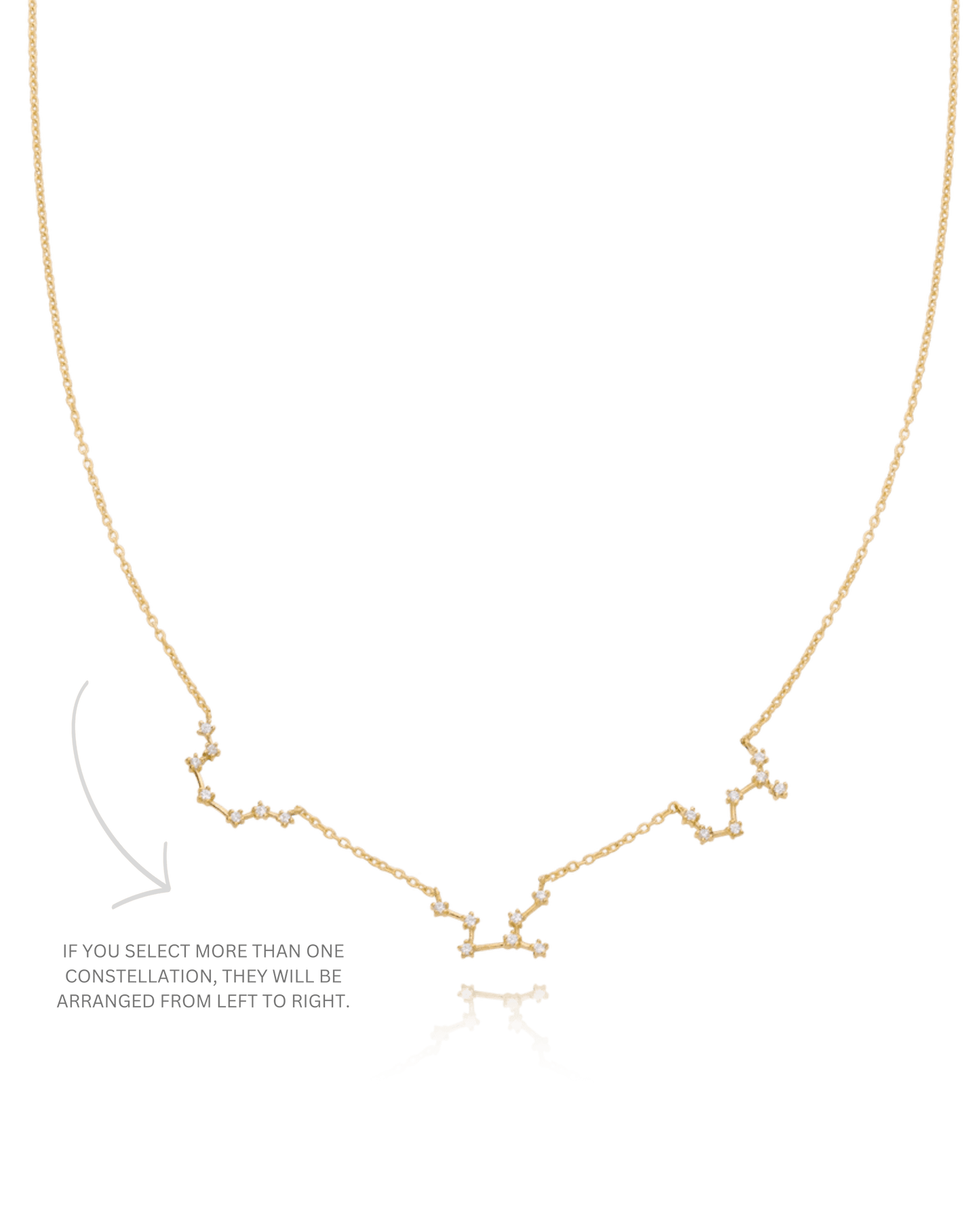 Collier Constellation avec diamants - Or Rose Plaqué 18 carats Necklaces magal-dev
