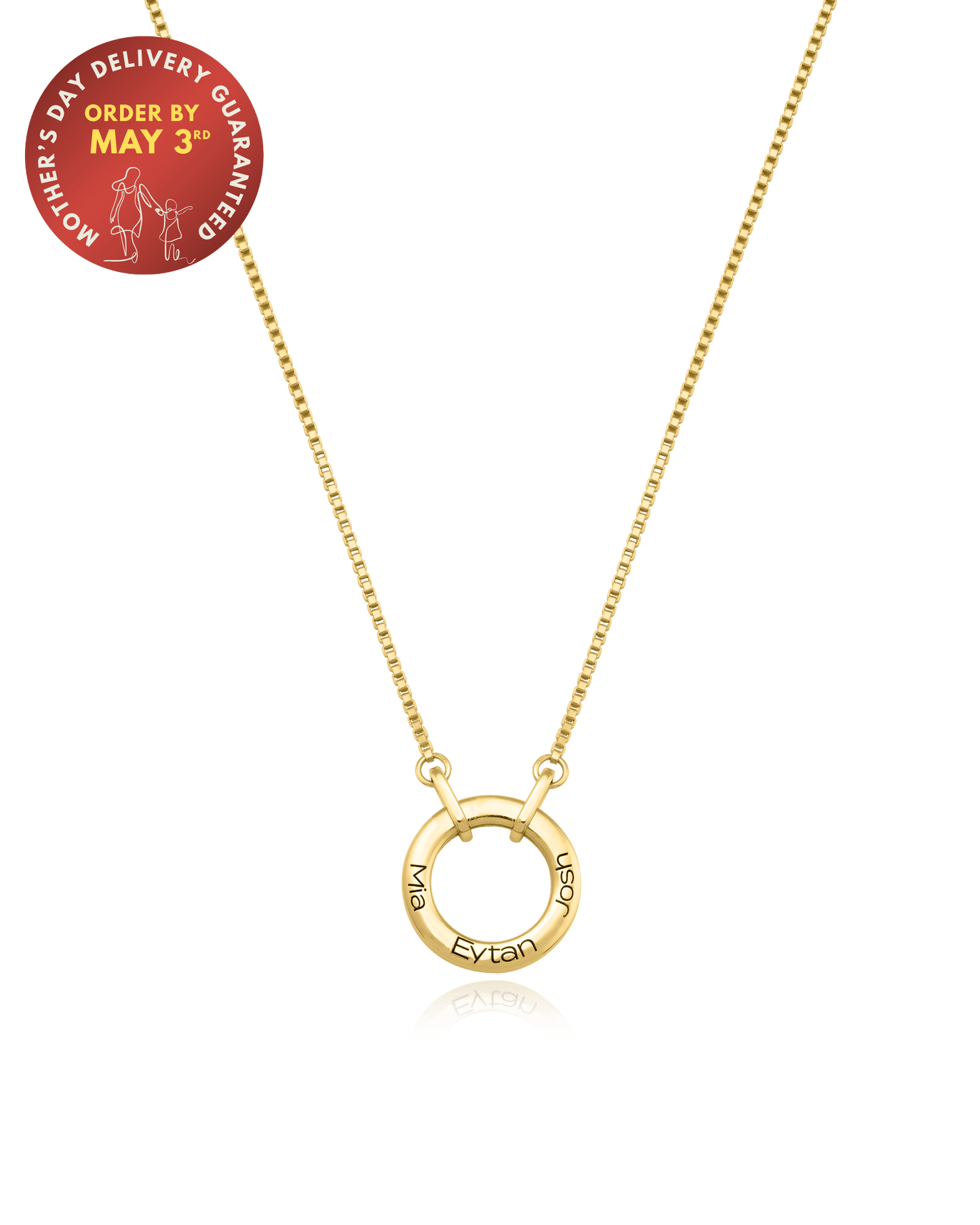 The Family Circle Necklace - 18K Gold Plated Necklaces magal-dev