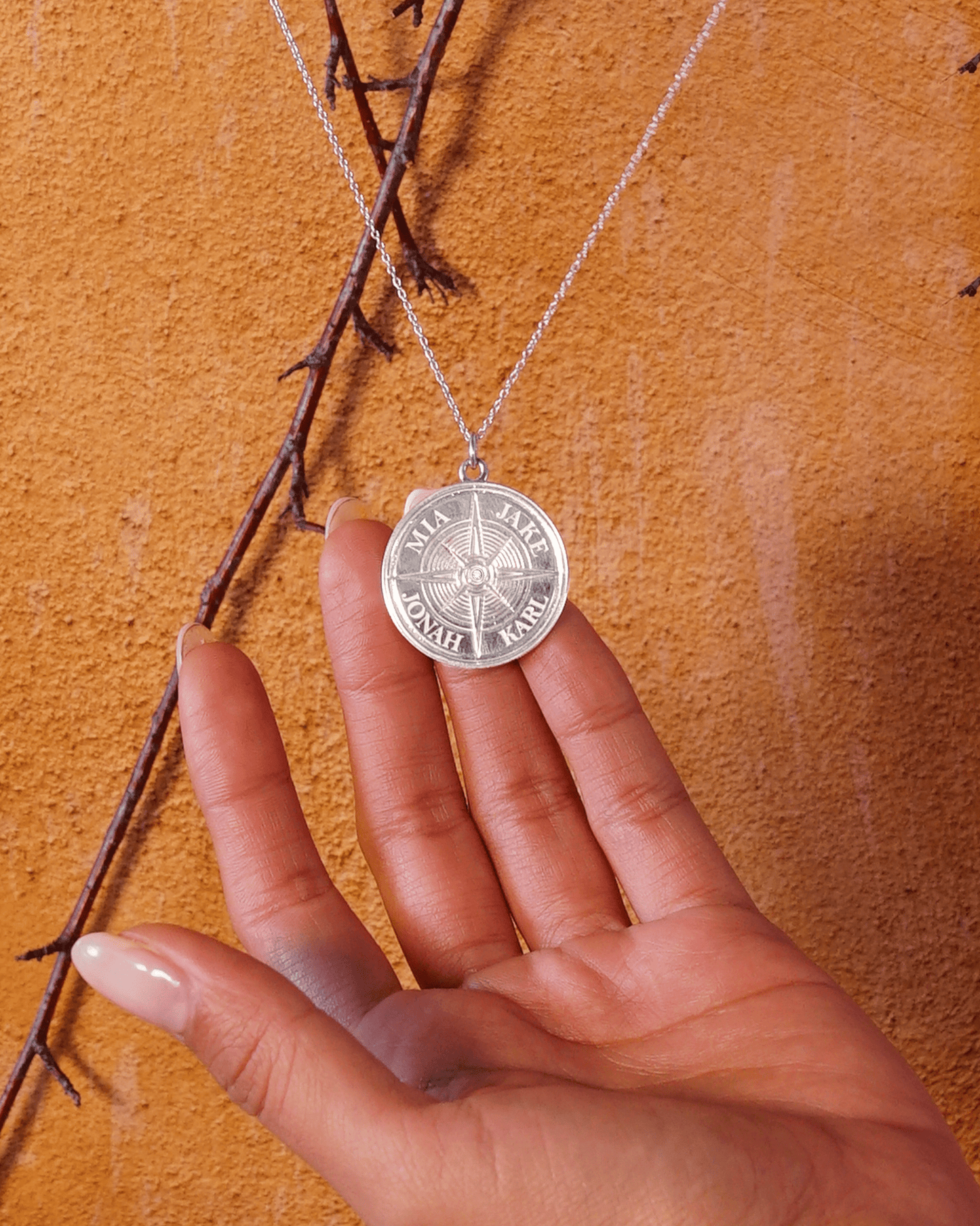 True North Diamond Necklace - 925 Sterling Silver Necklaces magal-dev