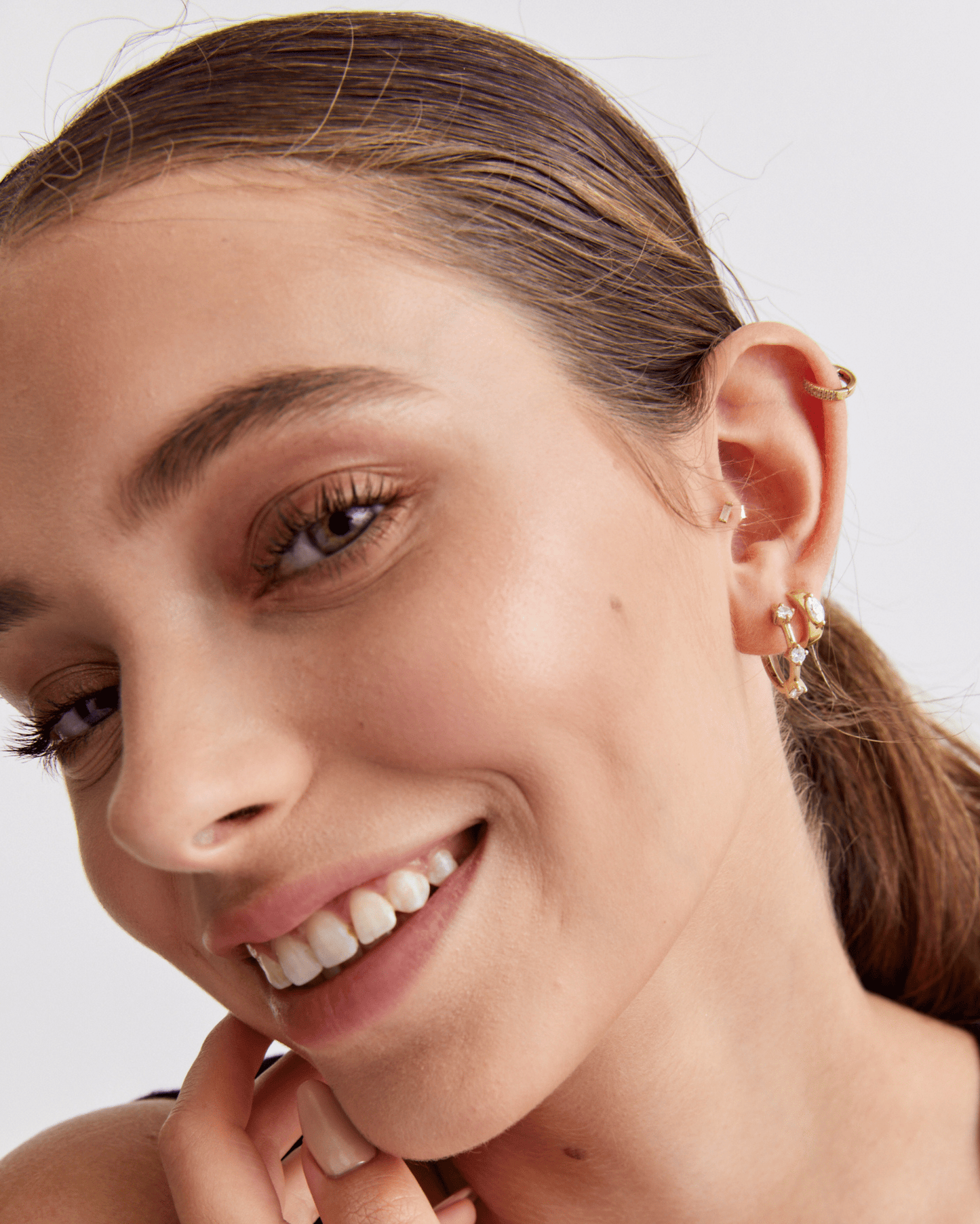 Marquise-Creolen - 14K Gelbgold Earrings magal-dev