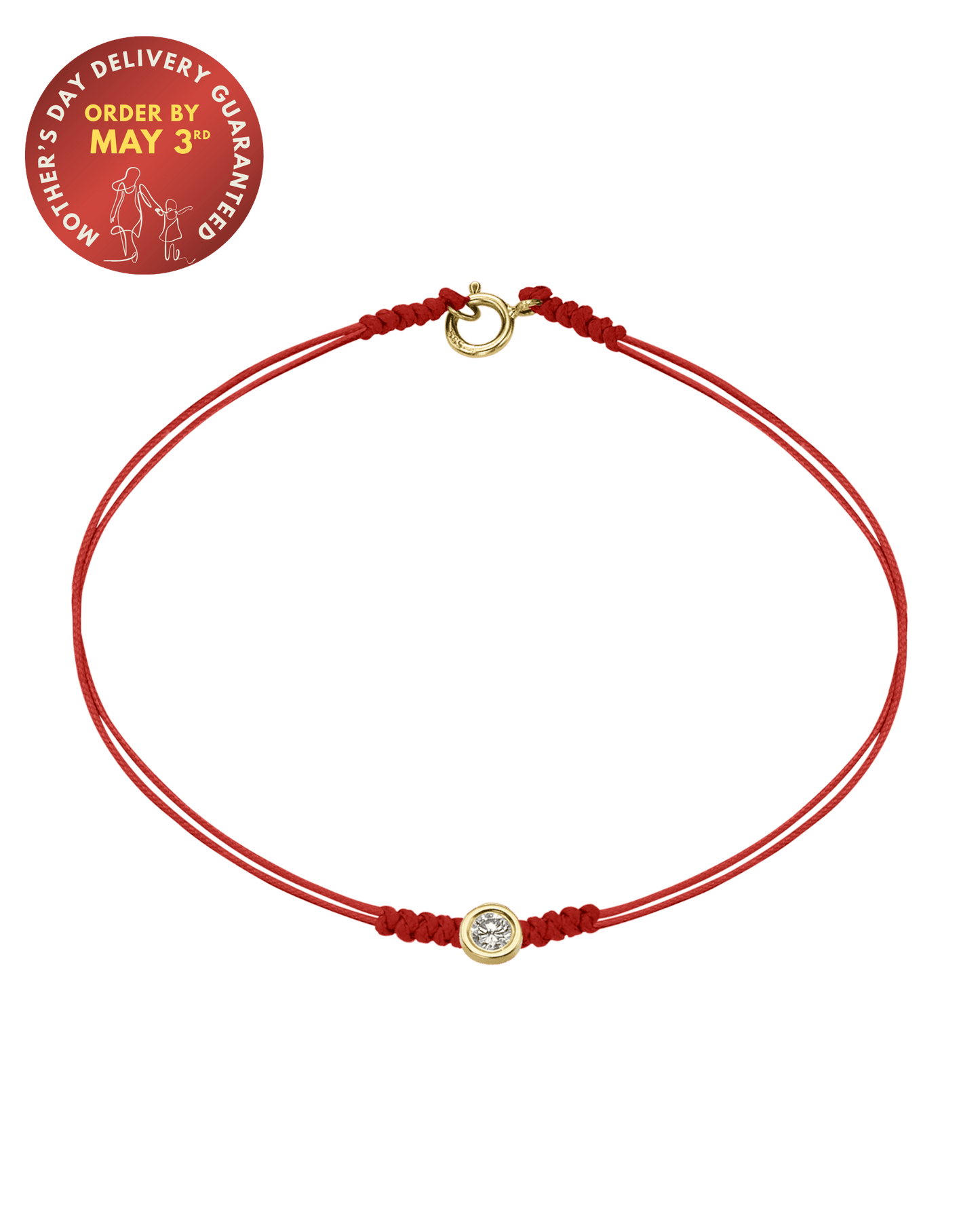 The Classic String of Love with clasp - 14K Yellow Gold Bracelets 14K Solid Gold