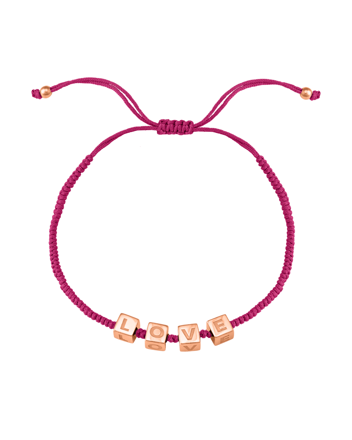 Pink : Alpha Block Bracelet - 925 Sterling Silver Bracelets magal-dev