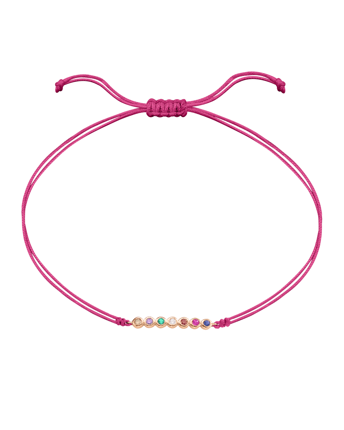 Bracelet Pierres Précieuses - Or Rose 14 carats Bracelet 14K Solid Gold Rose 2