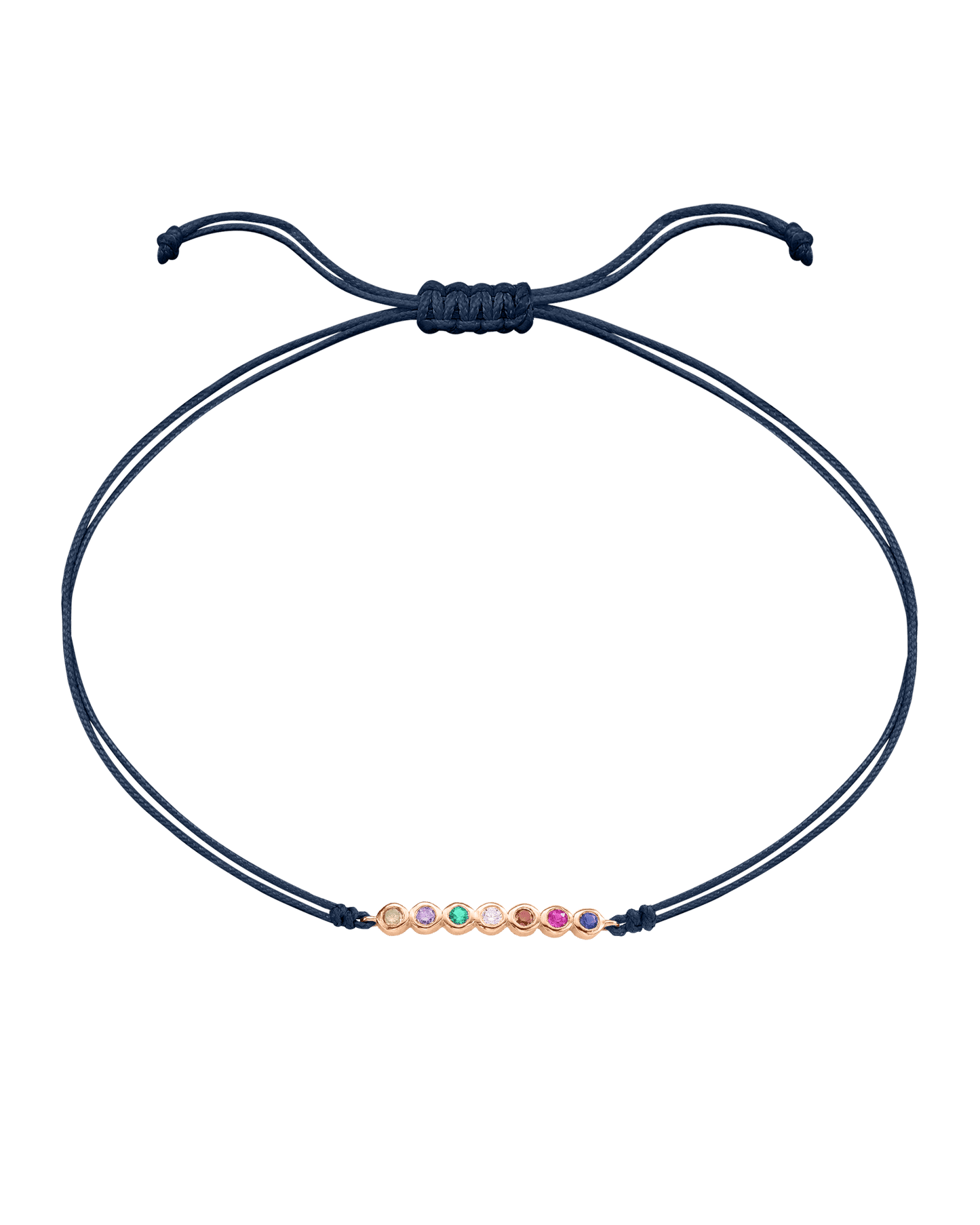 Bracelet Pierres Précieuses - Or Rose 14 carats Bracelet 14K Solid Gold