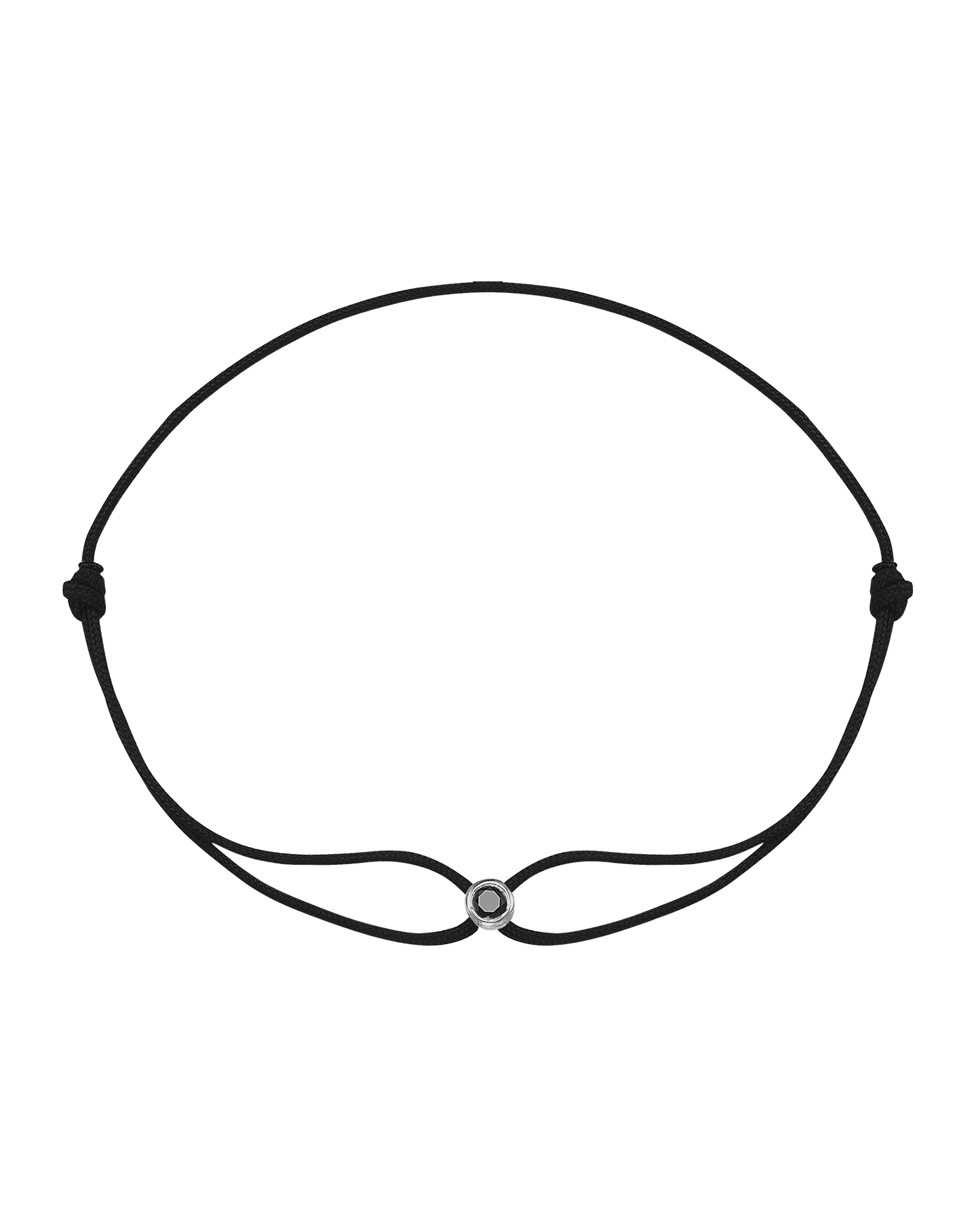 Le String of Love Diamant Noir - Or Blanc 14 carats Bracelets magal-dev Black