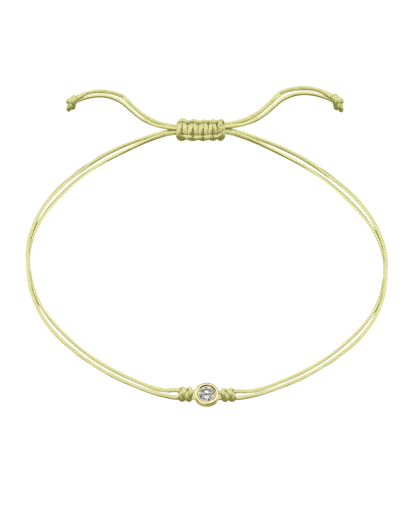 Le Classique String of Love Summer Édition - Or Jaune 14 carats Bracelets magal-dev Tropical Cosmopolitan - Jaune Pâle Large: 0.10 carats
