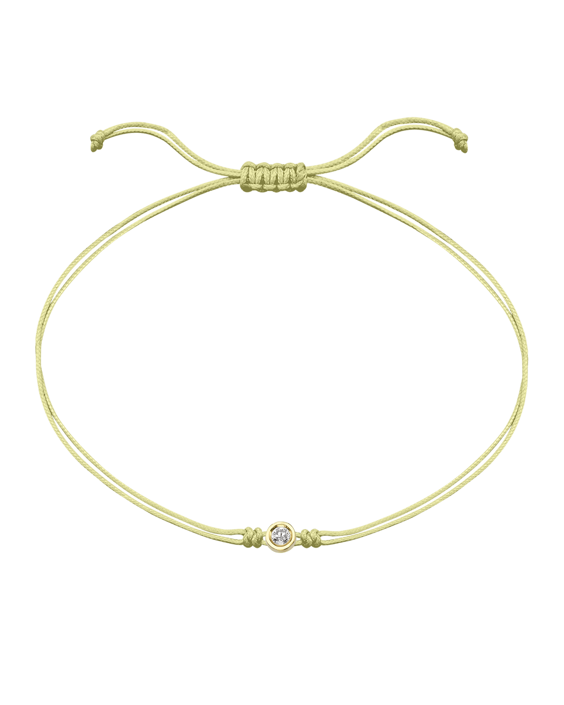 Summer Edition : The Classic String of Love - 14K Yellow Gold Bracelets magal-dev Tropical Cosmopolitan - Light Yellow Medium: 0.05ct