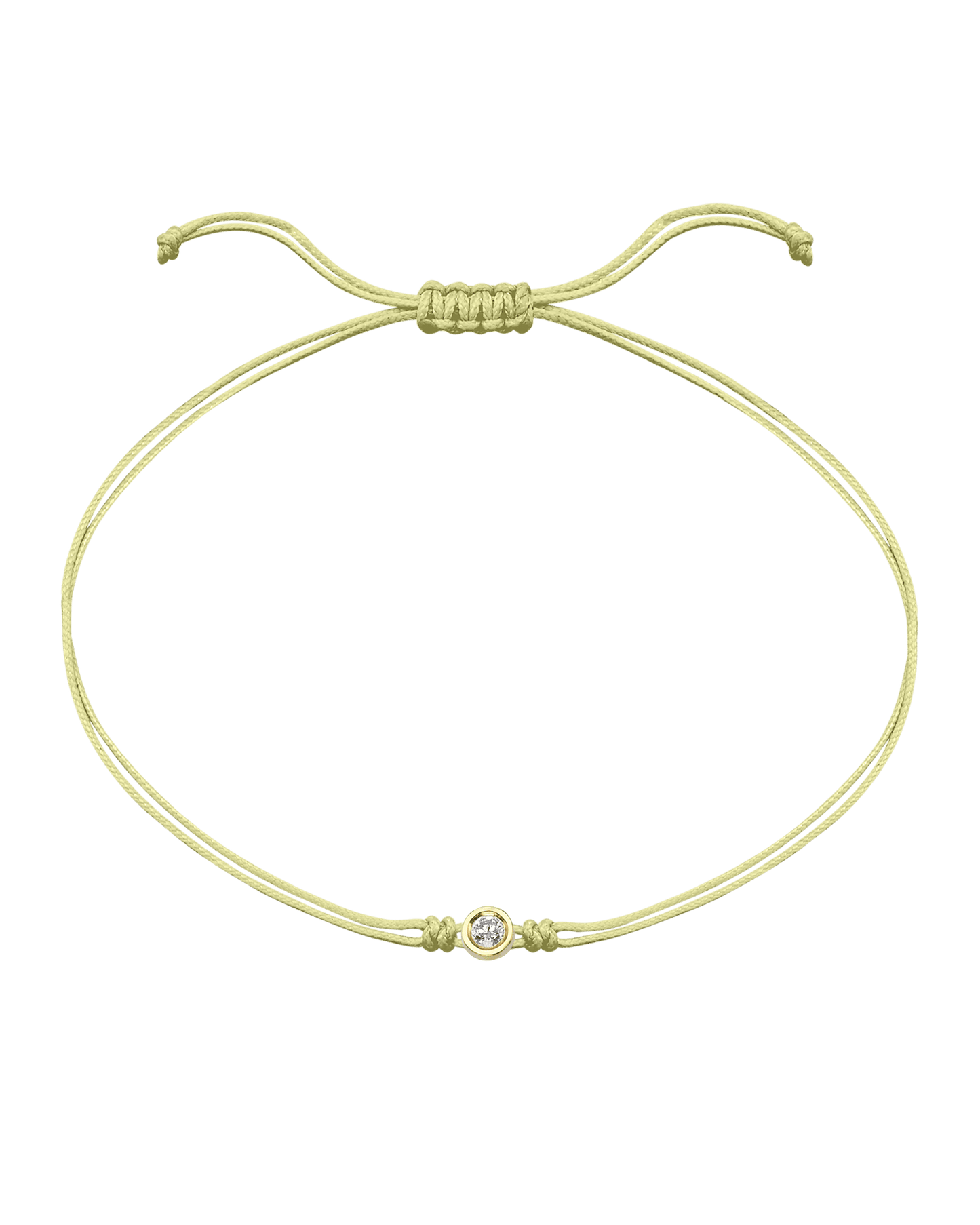 Le Classique String of Love Summer Édition - Or Jaune 14 carats Bracelets magal-dev Tropical Cosmopolitan - Jaune Pâle Medium: 0.05 carats