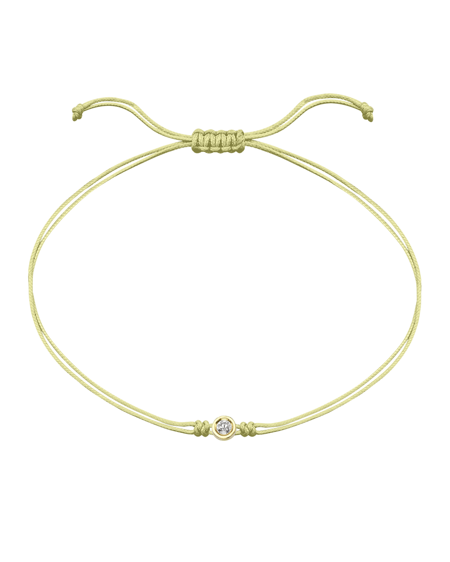 The Classic String of Love - 14K Yellow Gold Bracelets magal-dev Light Yellow Medium: 0.05ct