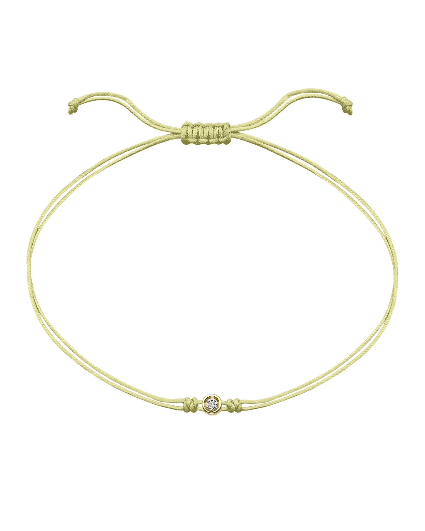 Le Classique String of Love Summer Édition - Or Jaune 14 carats Bracelets magal-dev Tropical Cosmopolitan - Jaune Pâle Small: 0.03 carats