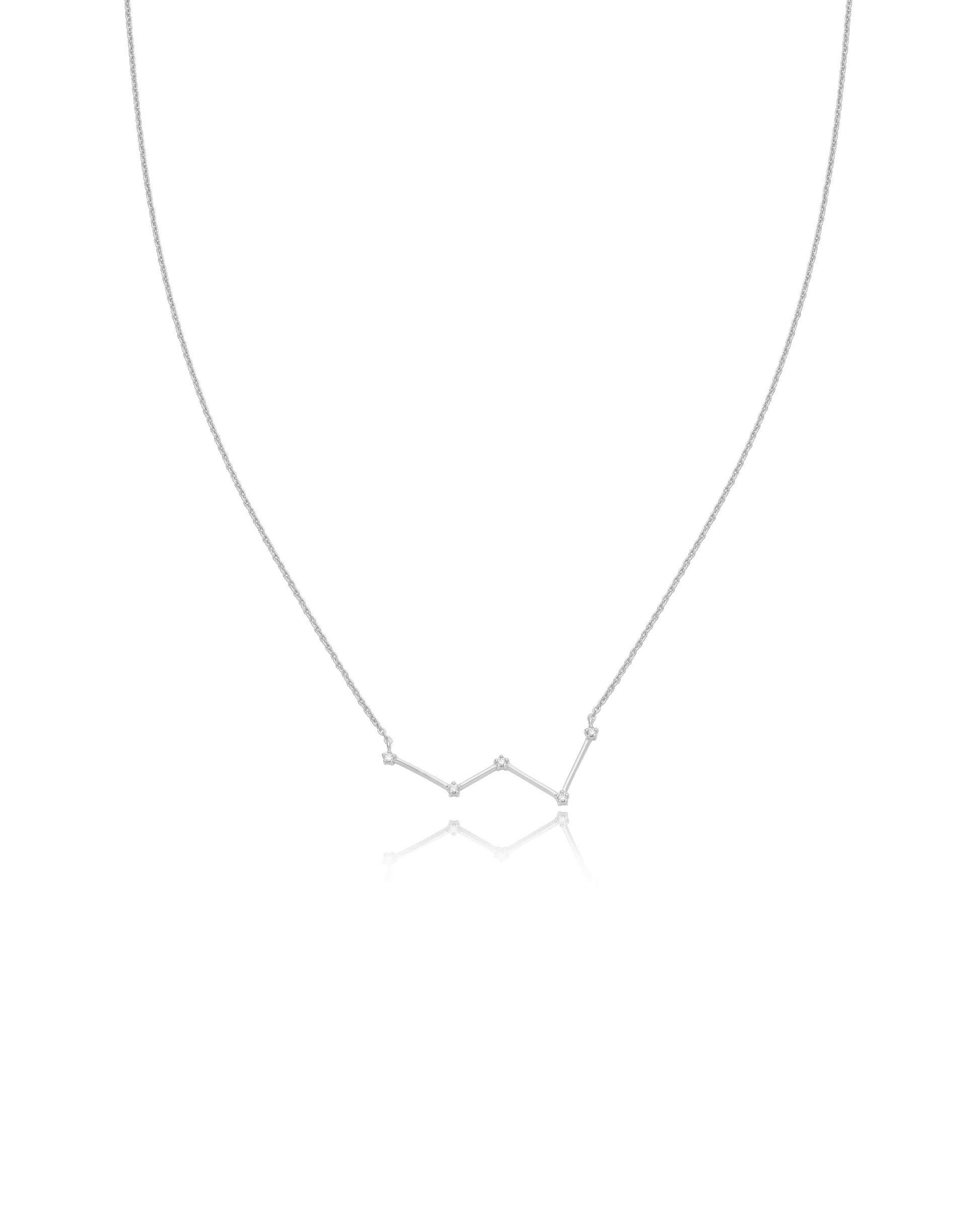 Ursa Major Constellation Necklace - 925 Sterling Silver Necklaces magal-dev Cassiopeia 16"