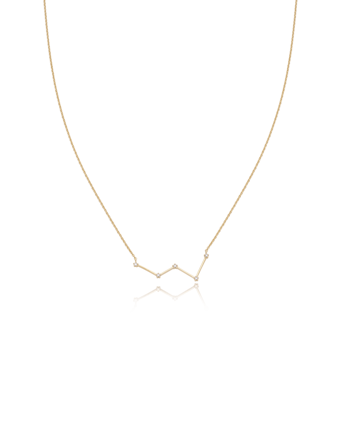 Ursa Major Constellation Necklace - 18K Gold Vermeil Necklaces magal-dev Cassiopeia 16"