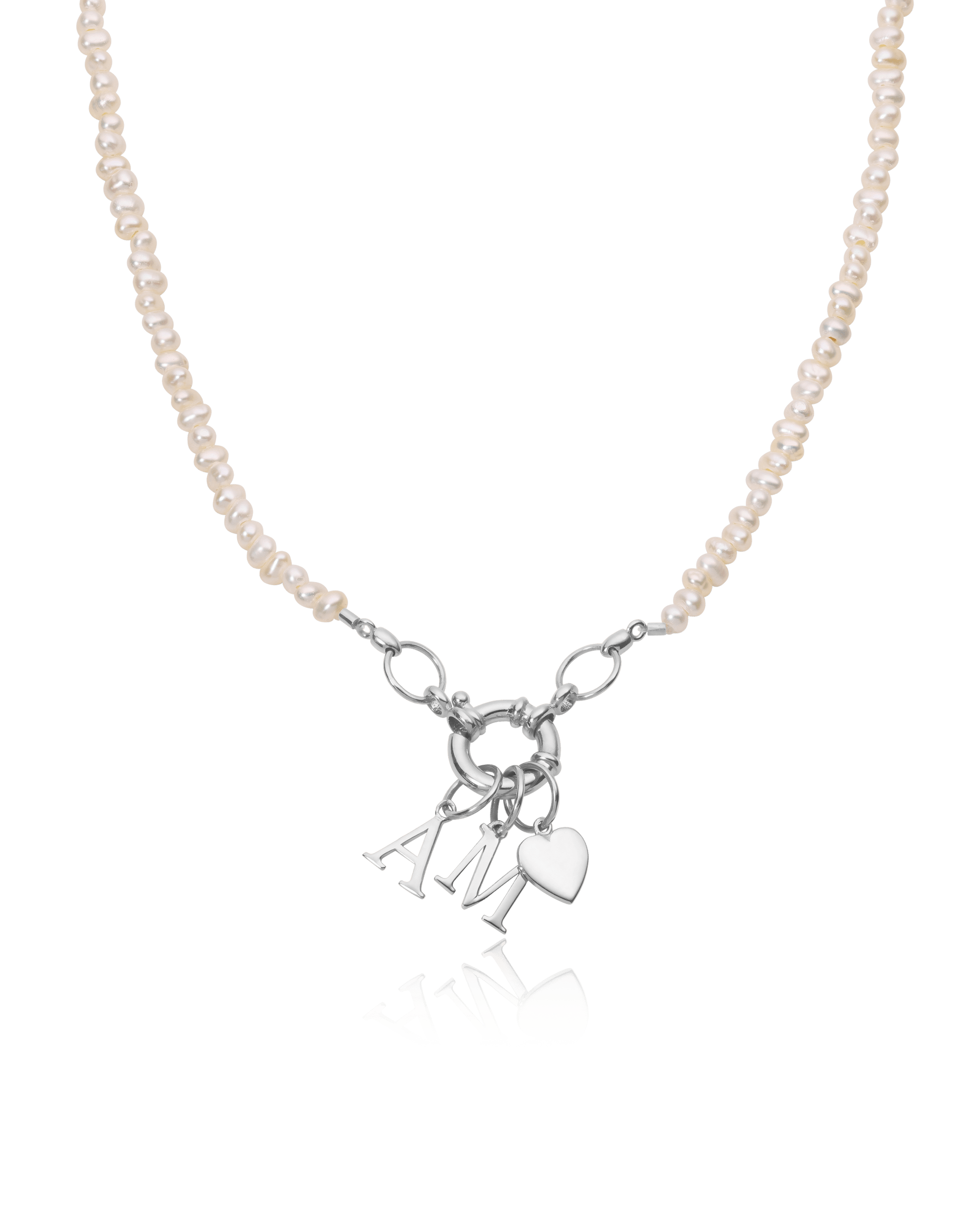 Watermelon Charm Lock Necklace - 925 Sterling Silver Necklaces magal-dev Pearl (OUT OF STOCK) 1 Charm 16"