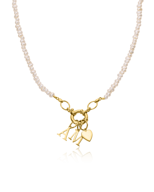 Collier Pendentif Cadenas - Or Jaune Plaqué 18 carats Necklaces magal-dev Perle 1 Pendentif 40cm