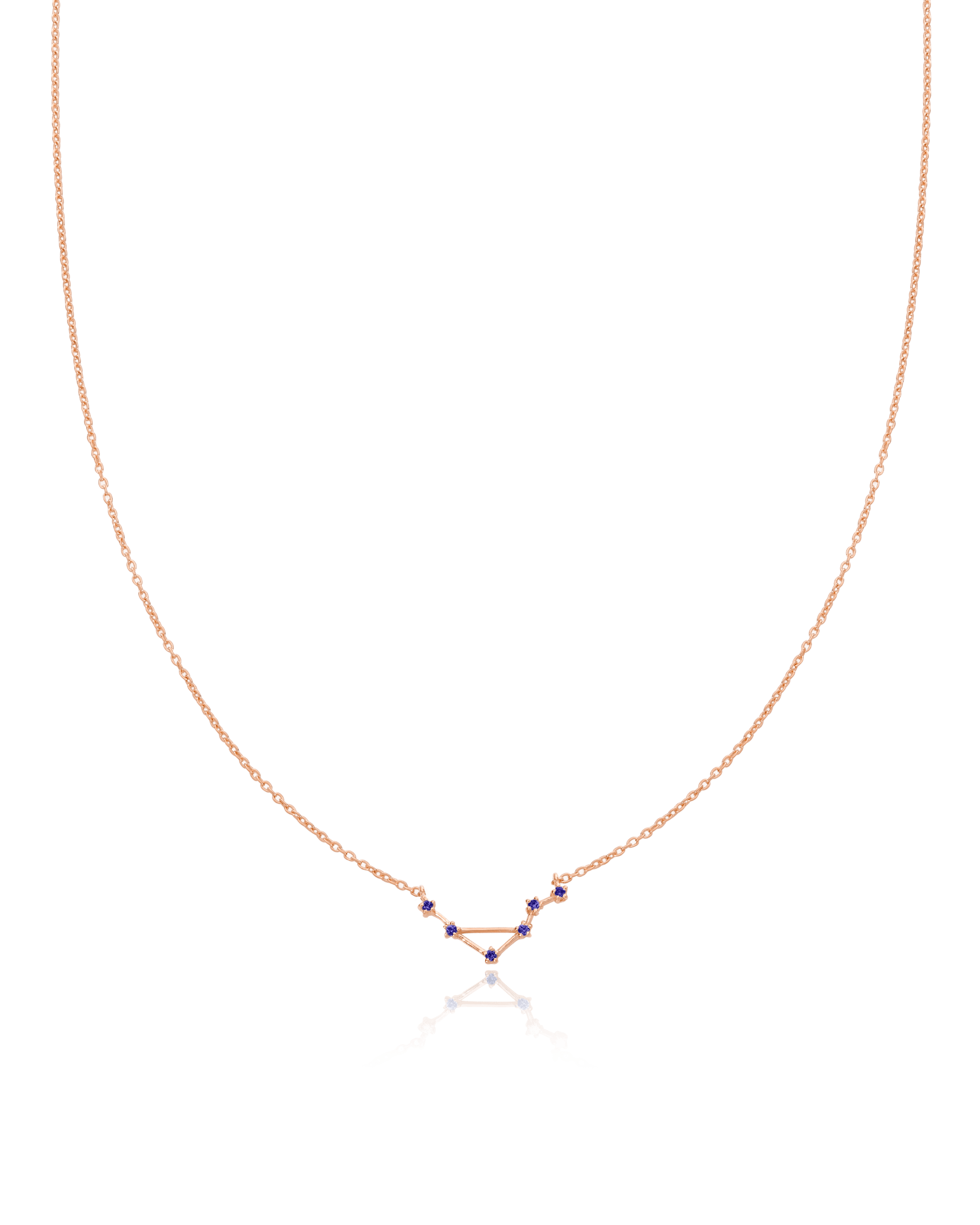 Constellation Birthstone Necklace - 18K Rose Vermeil Necklaces magal-dev