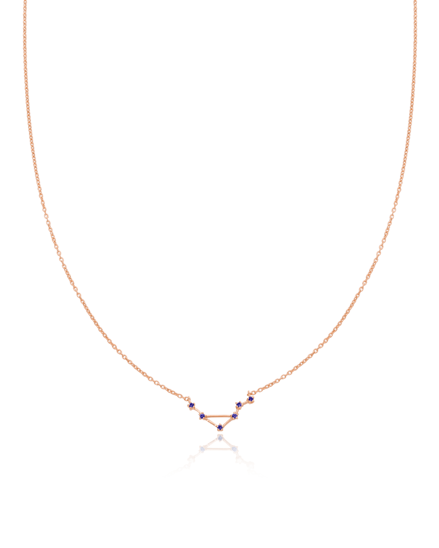 Constellation Birthstone Necklace - 18K Rose Vermeil Necklaces magal-dev