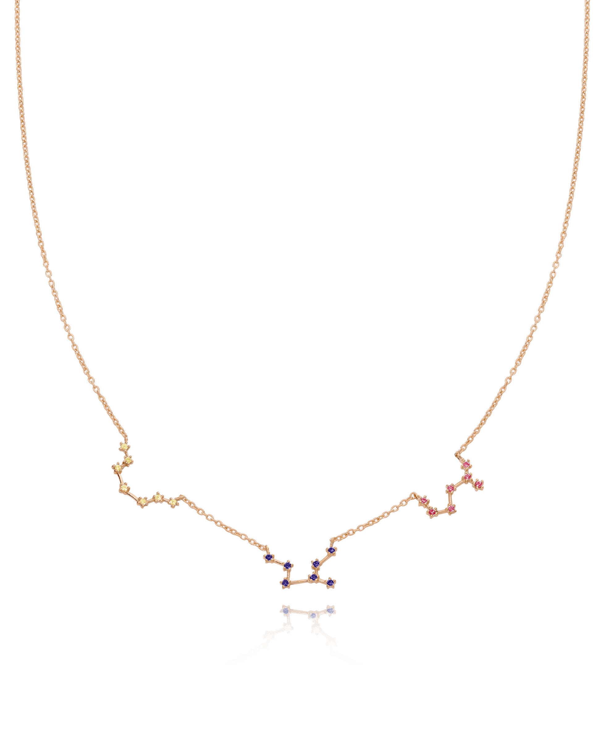 Constellation Birthstone Necklace - 18K Rose Vermeil Necklaces magal-dev 1 Constellation 16"