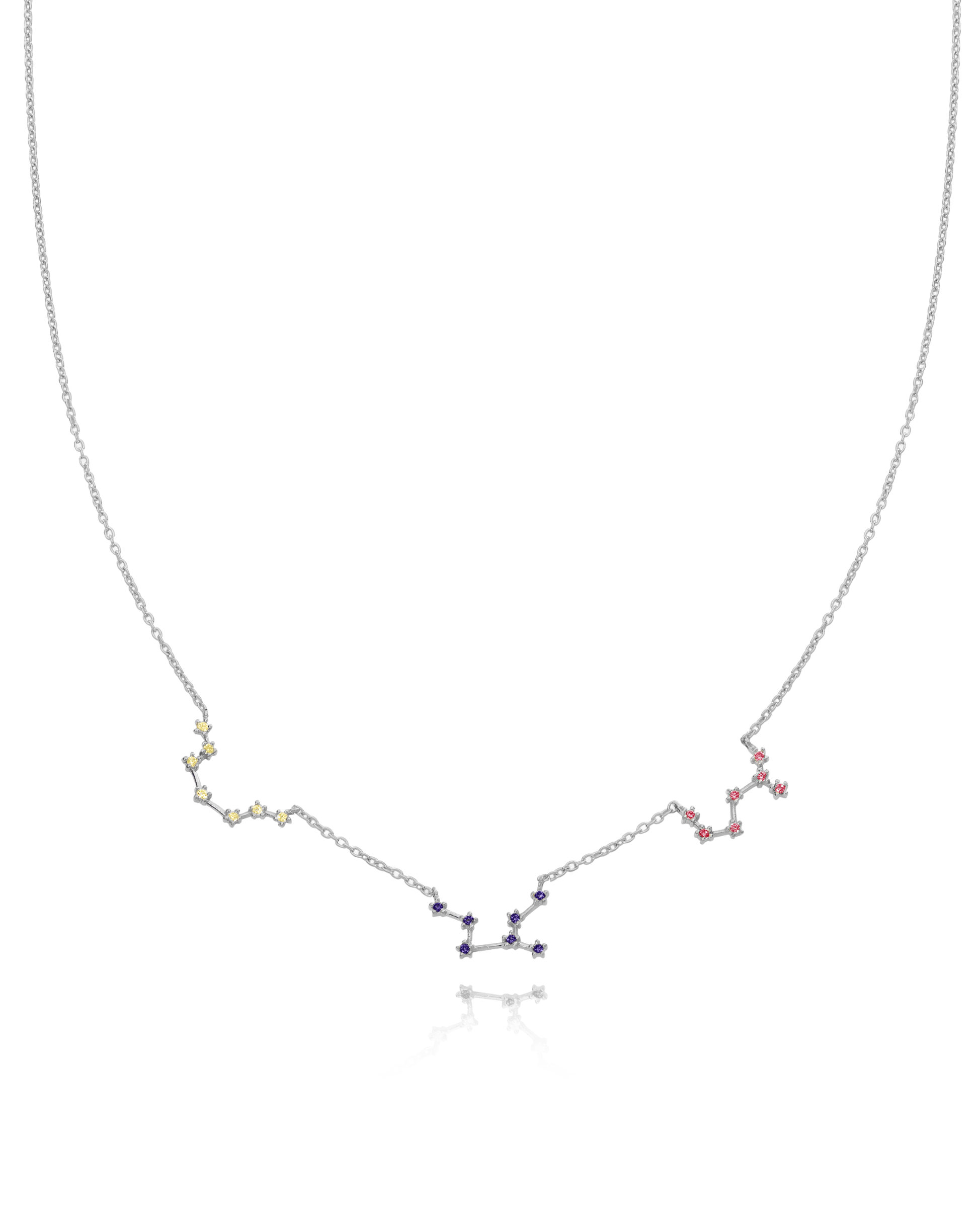 Constellation Birthstone Necklace - 925 Sterling Silver Necklaces magal-dev 1 Constellation 16"