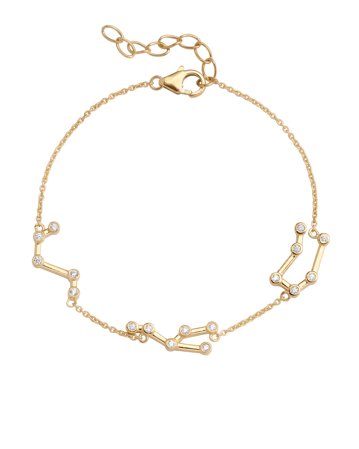 Constellation Bracelet - 18K Gold Vermeil Bracelets magal-dev 1 Constellation 6" + 1" Extender