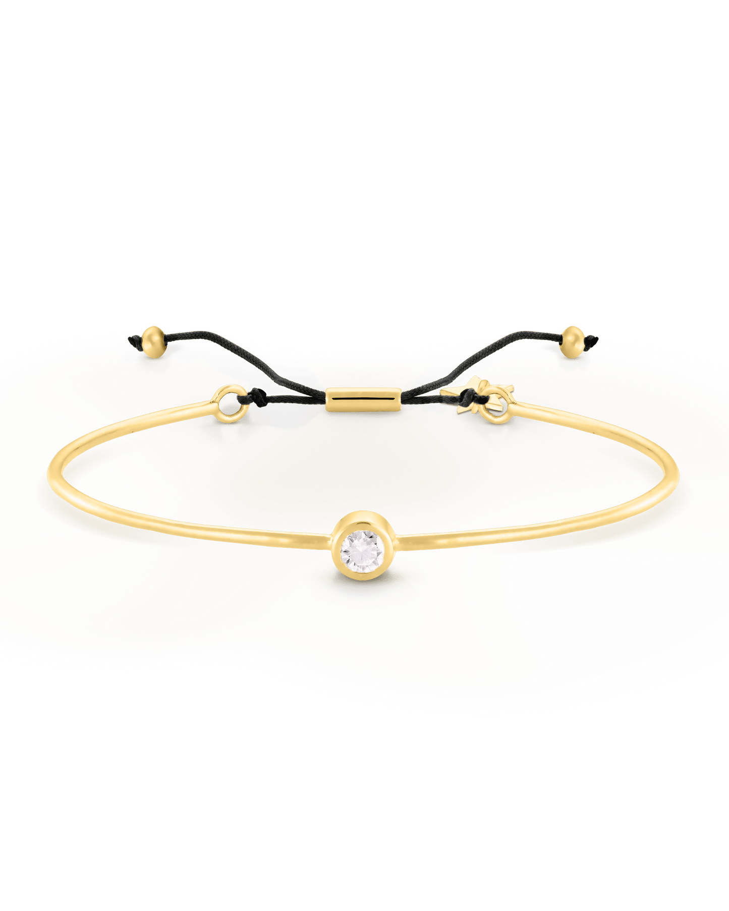 Diamond Cord Bangle - 18K Gold Vermeil Bracelets magal-dev