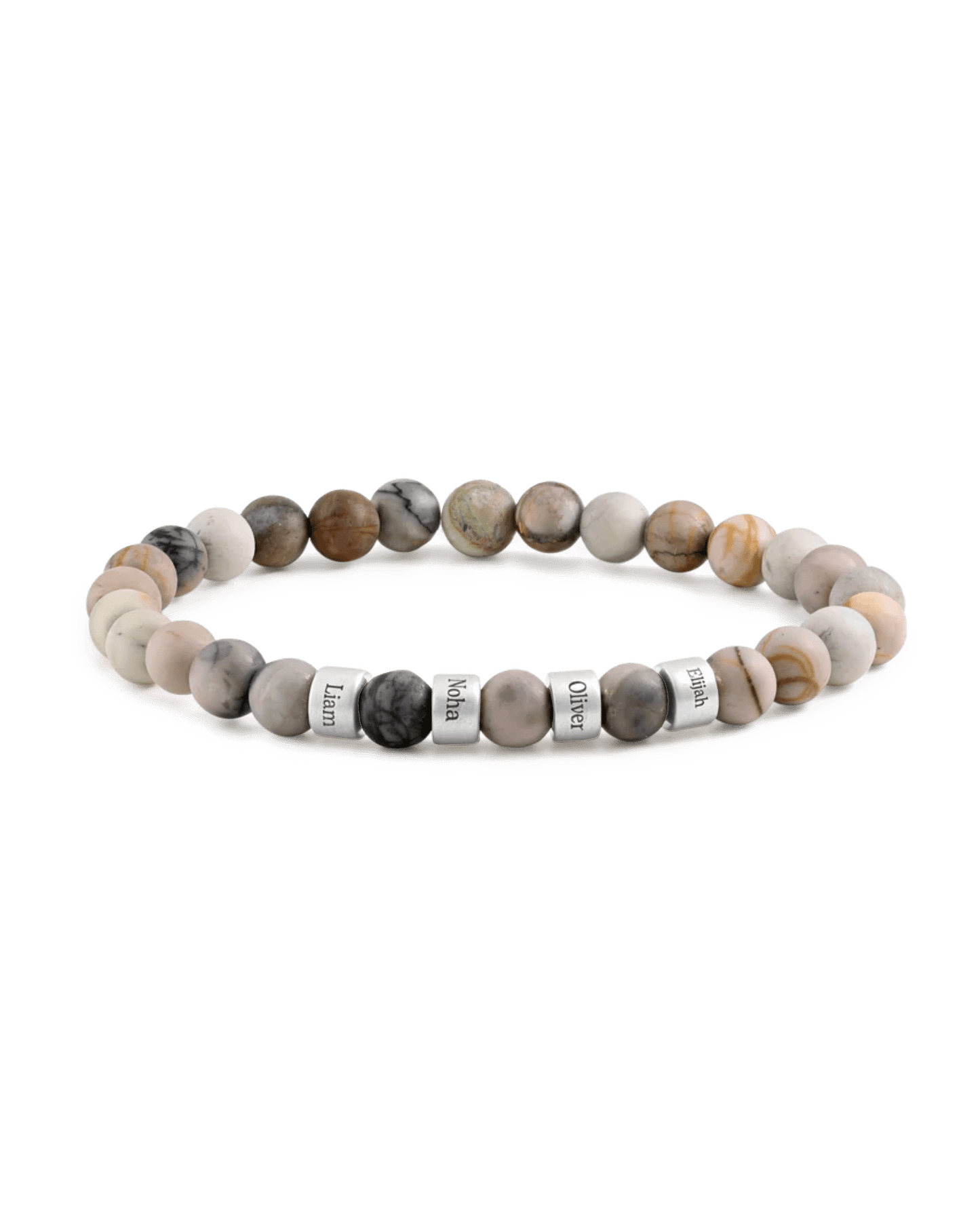 Dad's Legacy Beads Bracelet w/ Picasso Jasper Stones - 18K Gold Vermeil Bracelets magal-dev