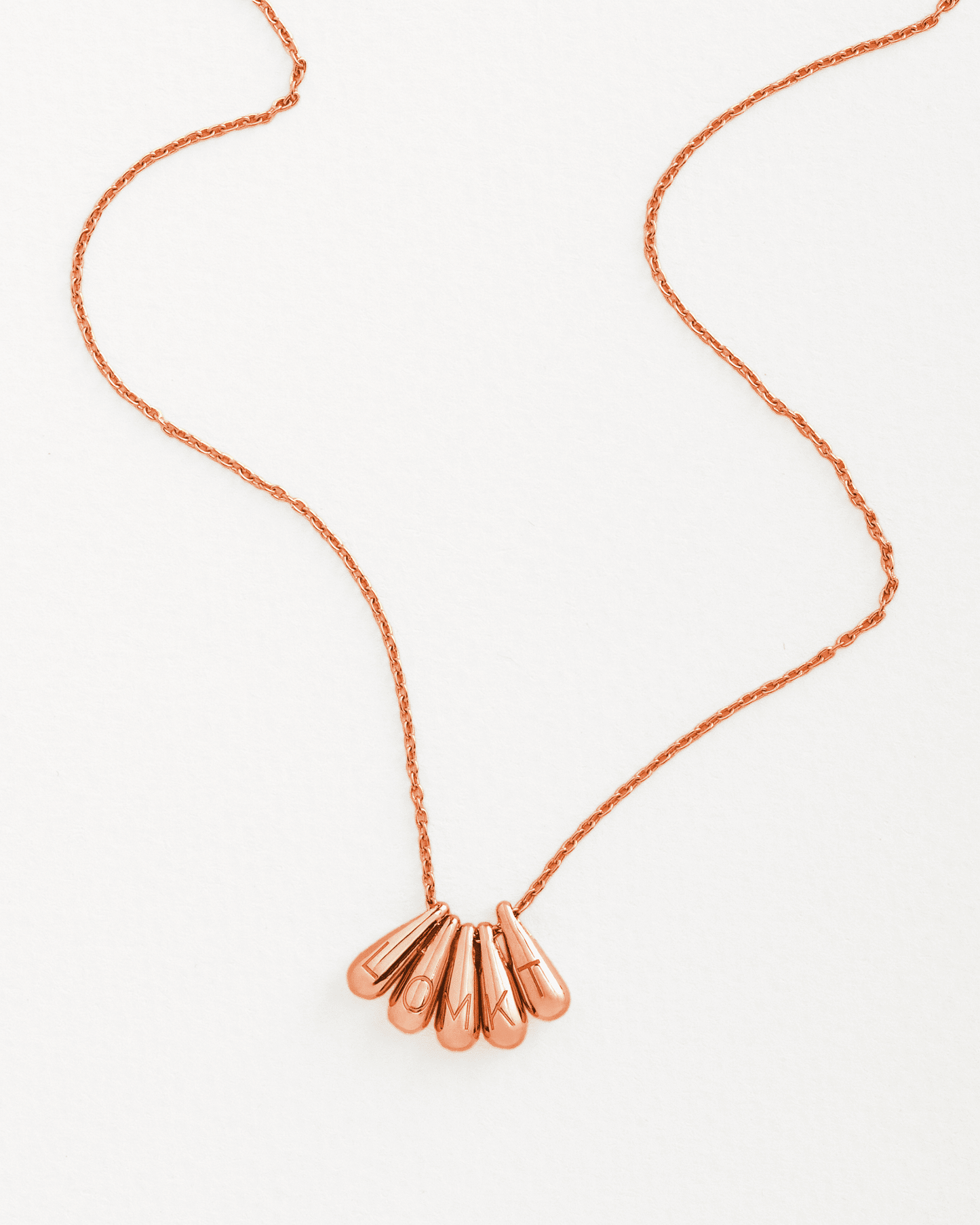 Drop Initial Necklace - 18K Gold Vermeil Necklaces magal-dev