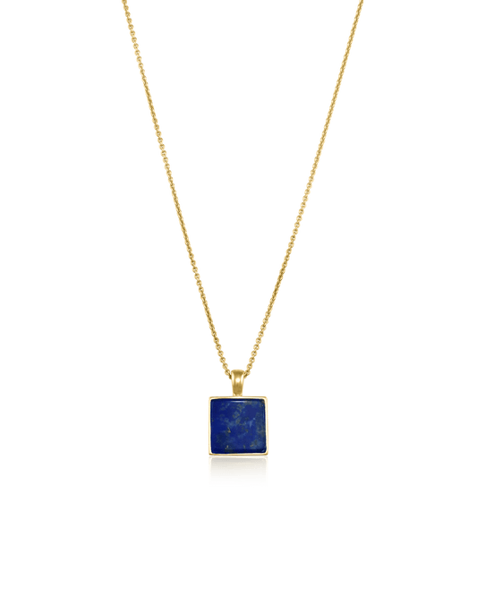 El Dorado Necklace - 18K Gold Vermeil Necklaces magal-dev Blue Lapis 22"